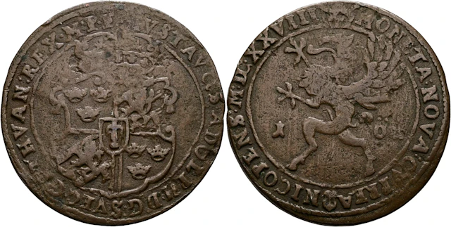 GUSTAV II ADOLF (1611-1632). Öre 1628