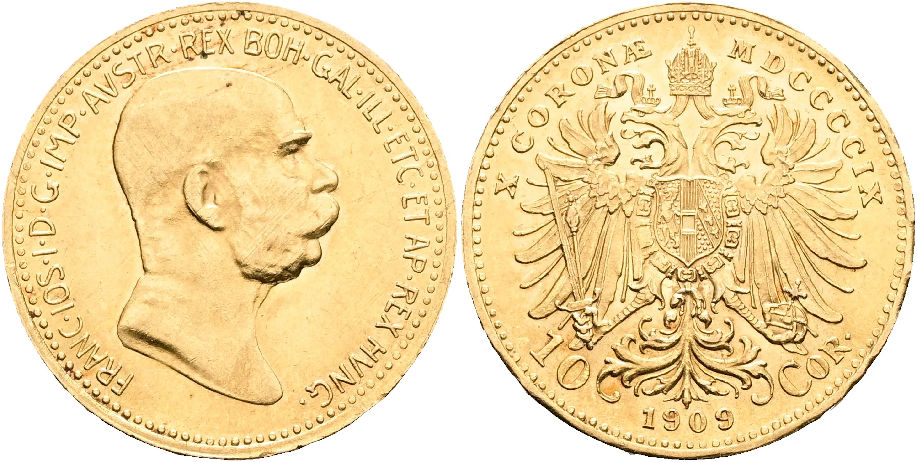 ÖSTERRIKE / AUSTRIA. 10 corona 1909