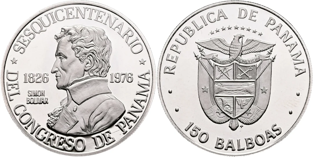 PANAMA. 150 balboas 1976