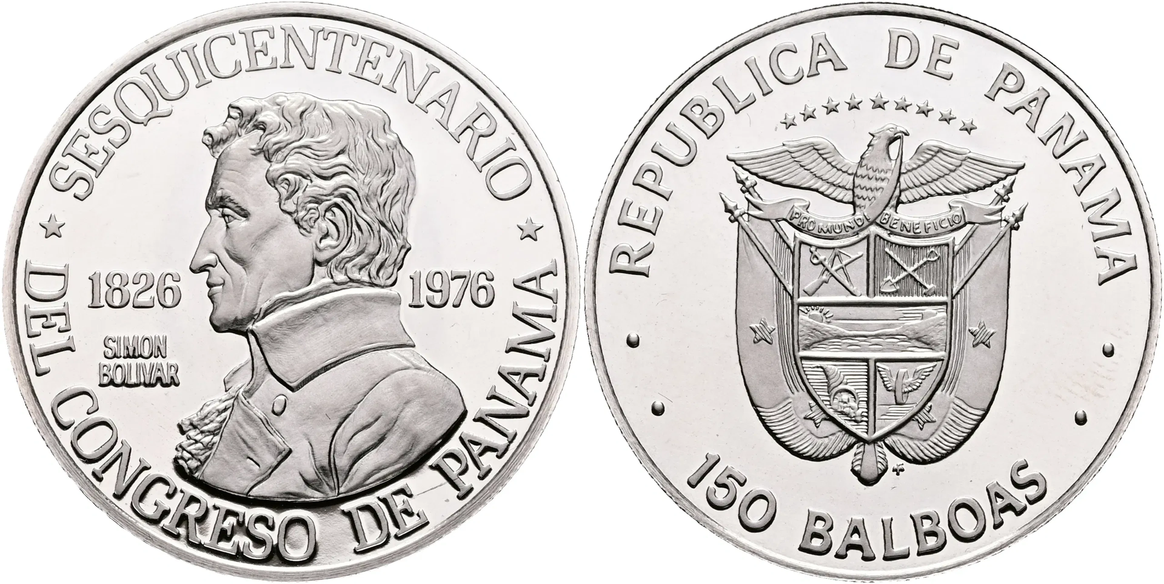 PANAMA. 150 balboas 1976