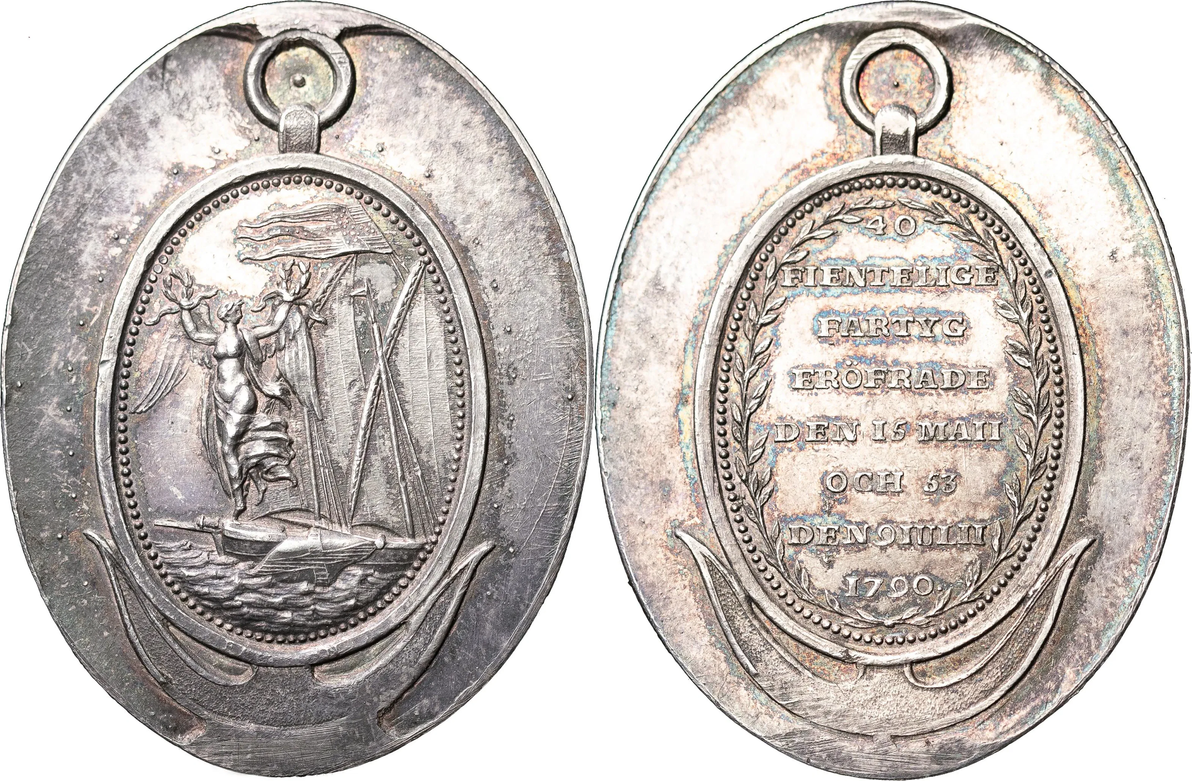 GUSTAV III (1771-1792). Hedersmedalj för officerare och underofficerare