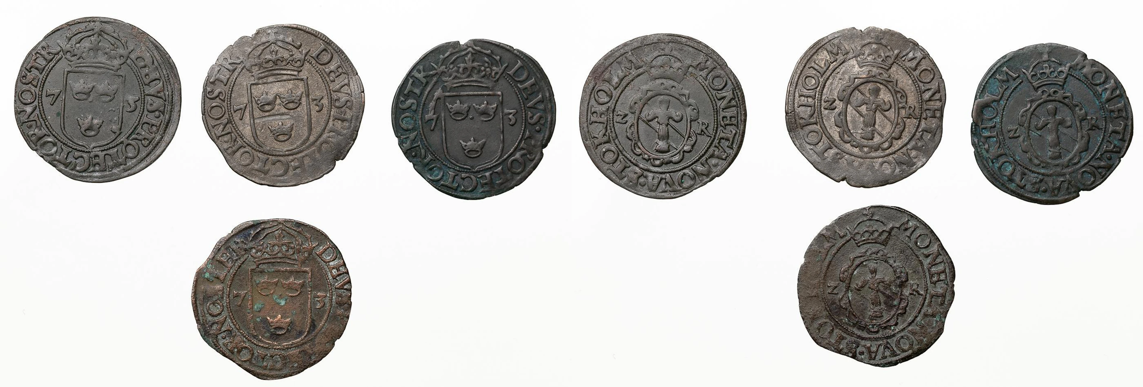 JOHAN III (1568-1592). Lot of 4
