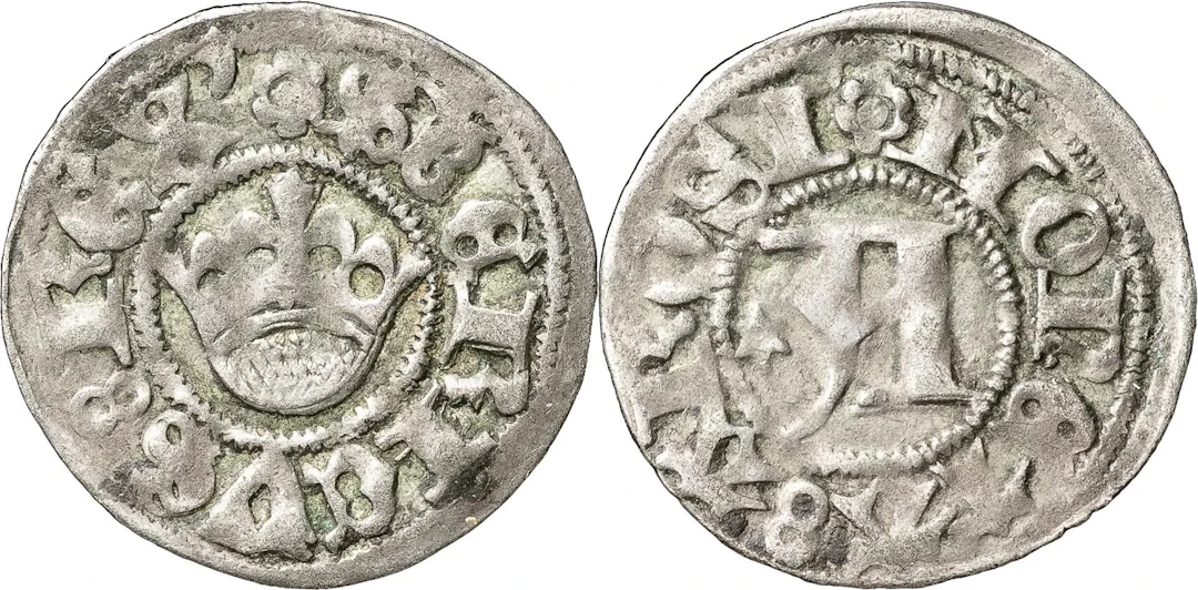 STEN STURE D. Ä. (1470-1497, 1501-1503). VÄSTERÅS. Halvörtug med krona