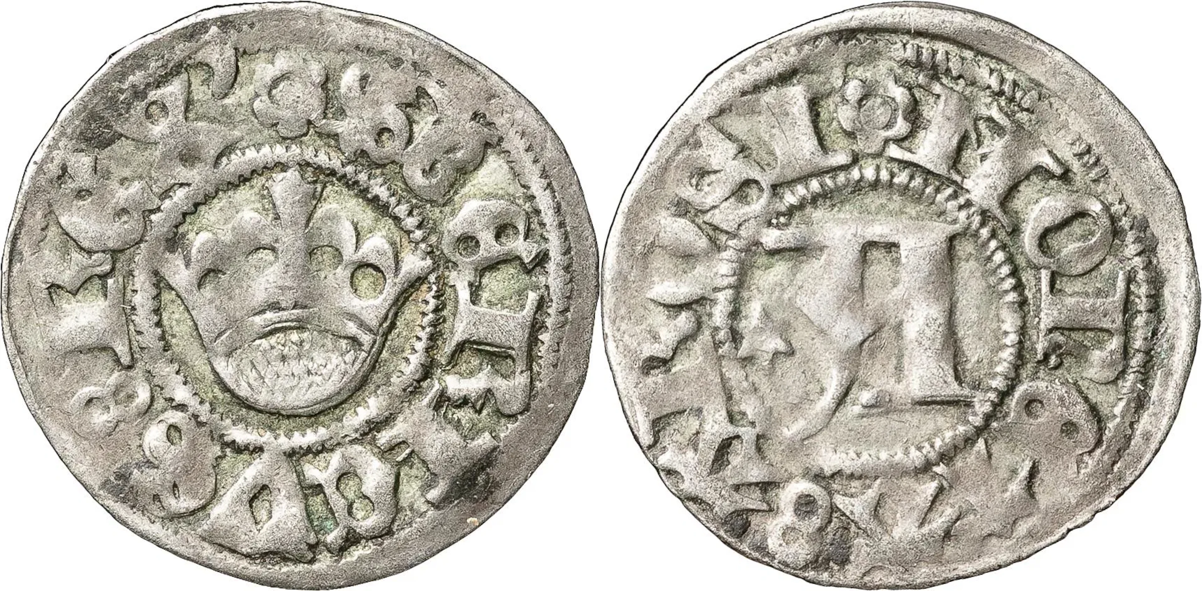 STEN STURE D. Ä. (1470-1497, 1501-1503). VÄSTERÅS. Halvörtug med krona