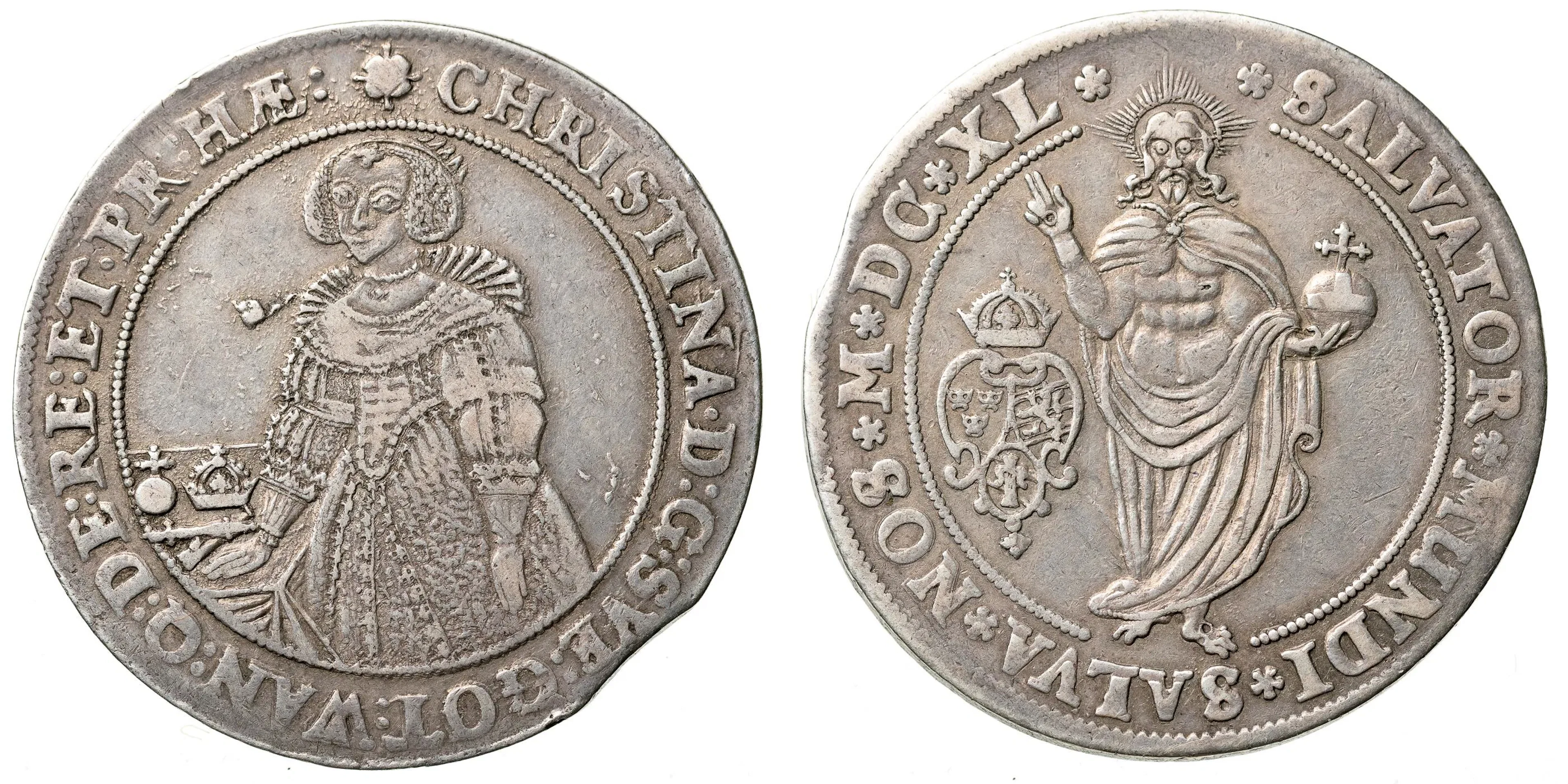 KRISTINA (1632-1654). Riksdaler 1640