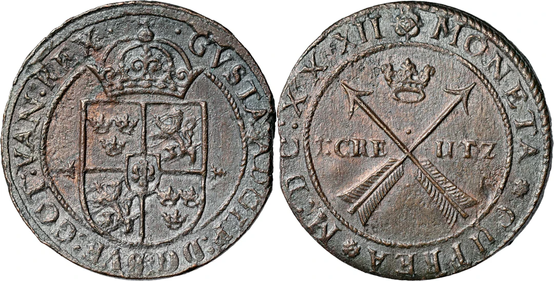 GUSTAV II ADOLF (1611-1632). SÄTER och NYKÖPING. Kreutzer 1632