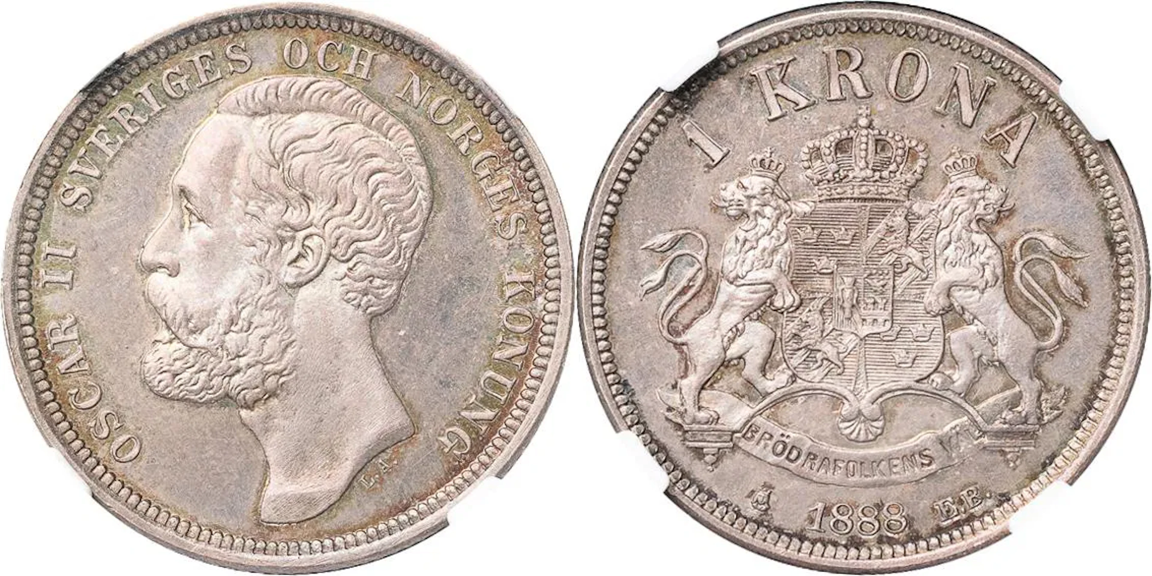 OSKAR II (1872-1907). Krona 1888. SM 71