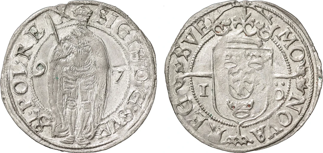 SIGISMUND (1592-1599). STOCKHOLM. Öre 1597