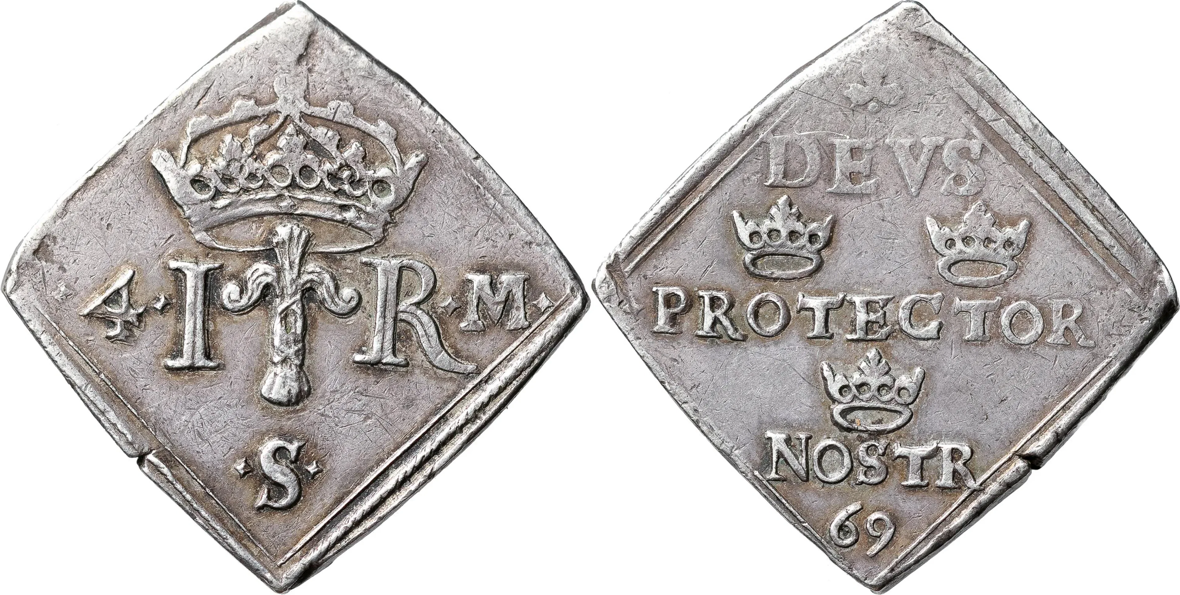 JOHAN III (1568-1592). STOCKHOLM. 4 mark 1569