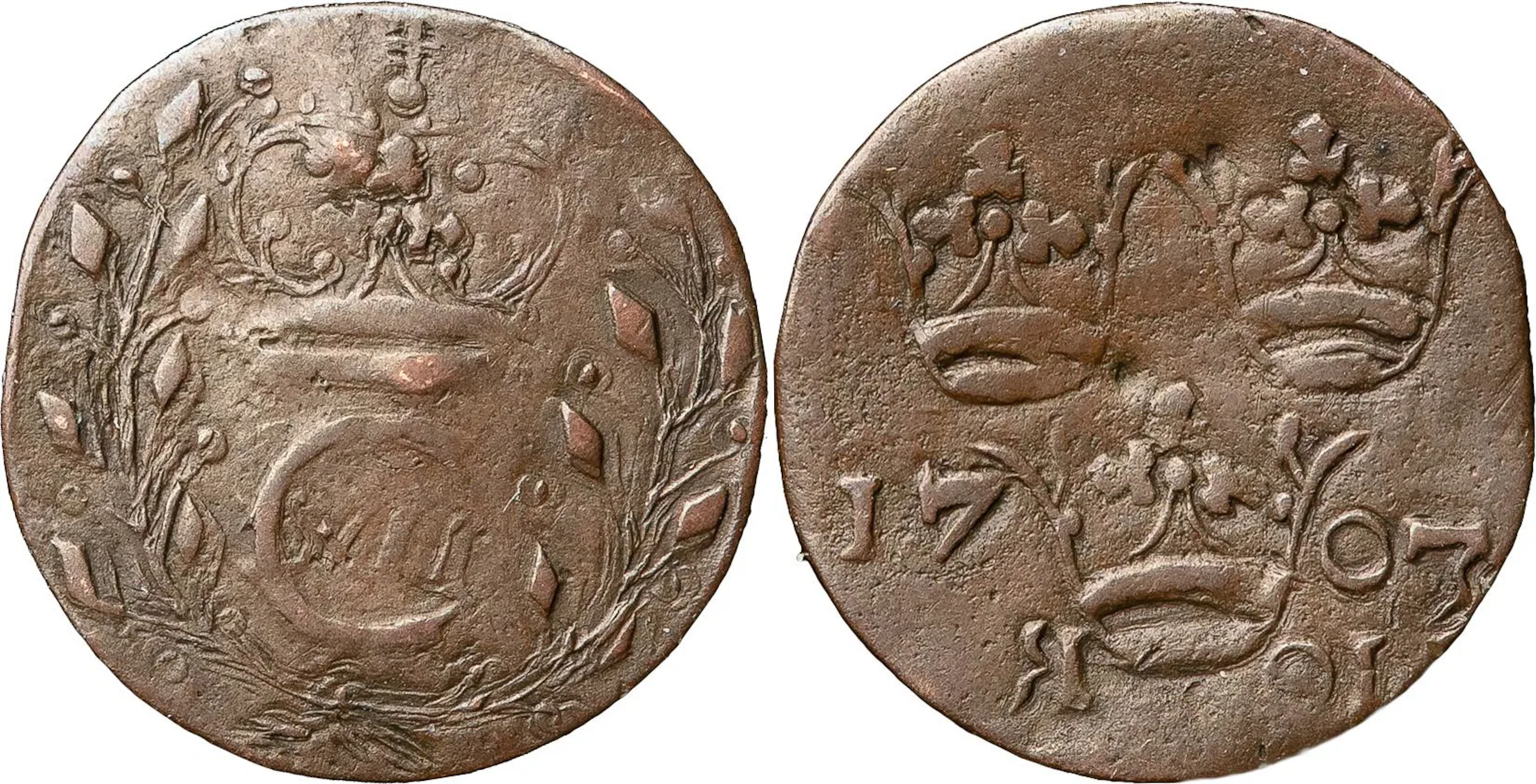 KARL XII (1697-1718). STOCKHOLM. Öre 1703