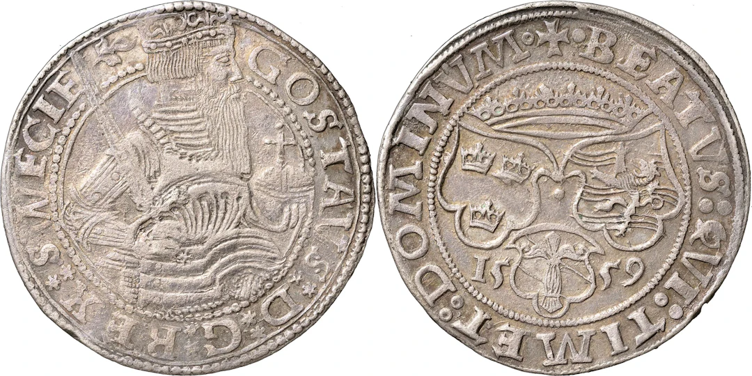 GUSTAV I (1523-1560). STOCKHOLM. Mark 1559