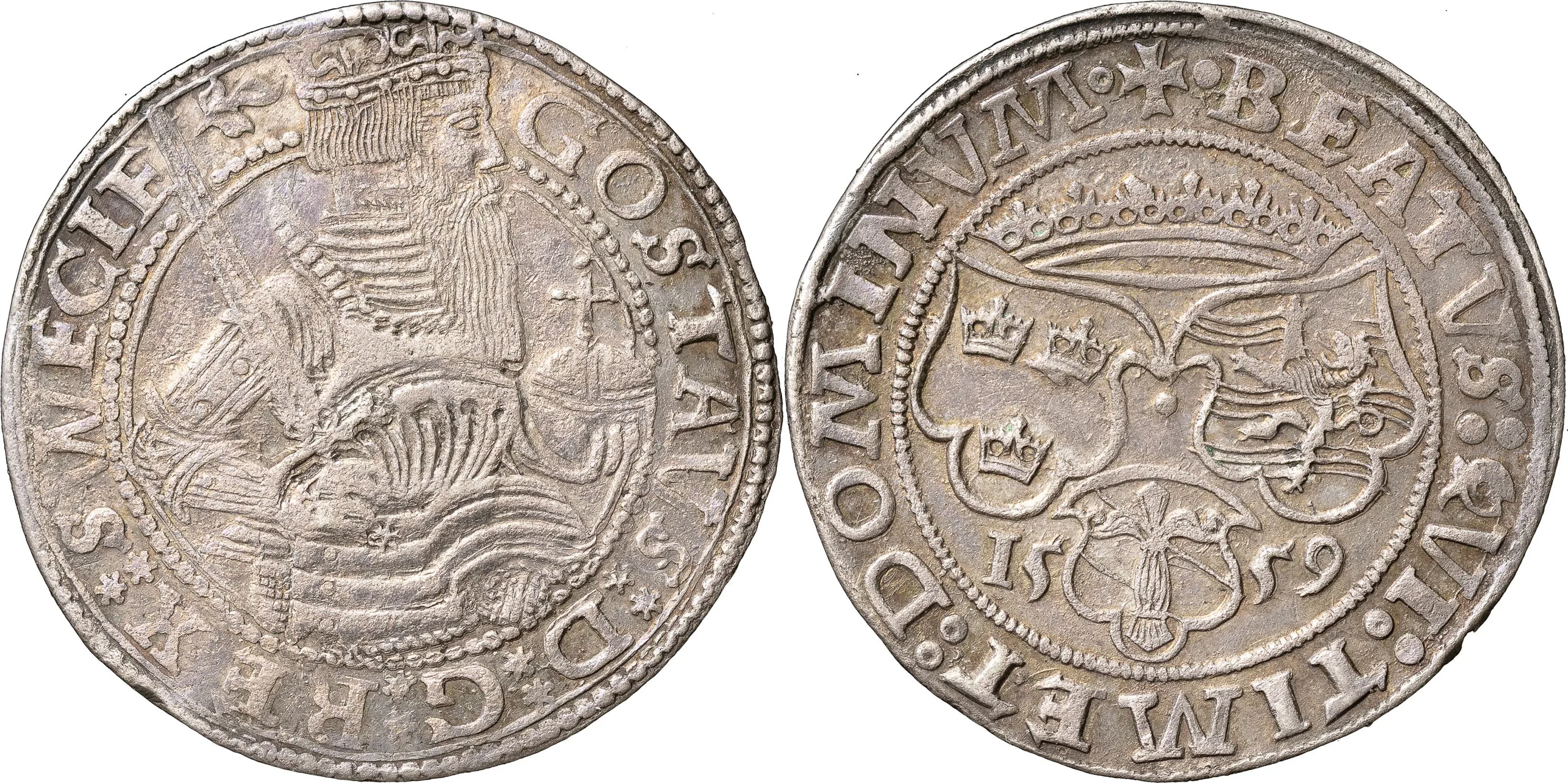 GUSTAV I (1523-1560). STOCKHOLM. Mark 1559