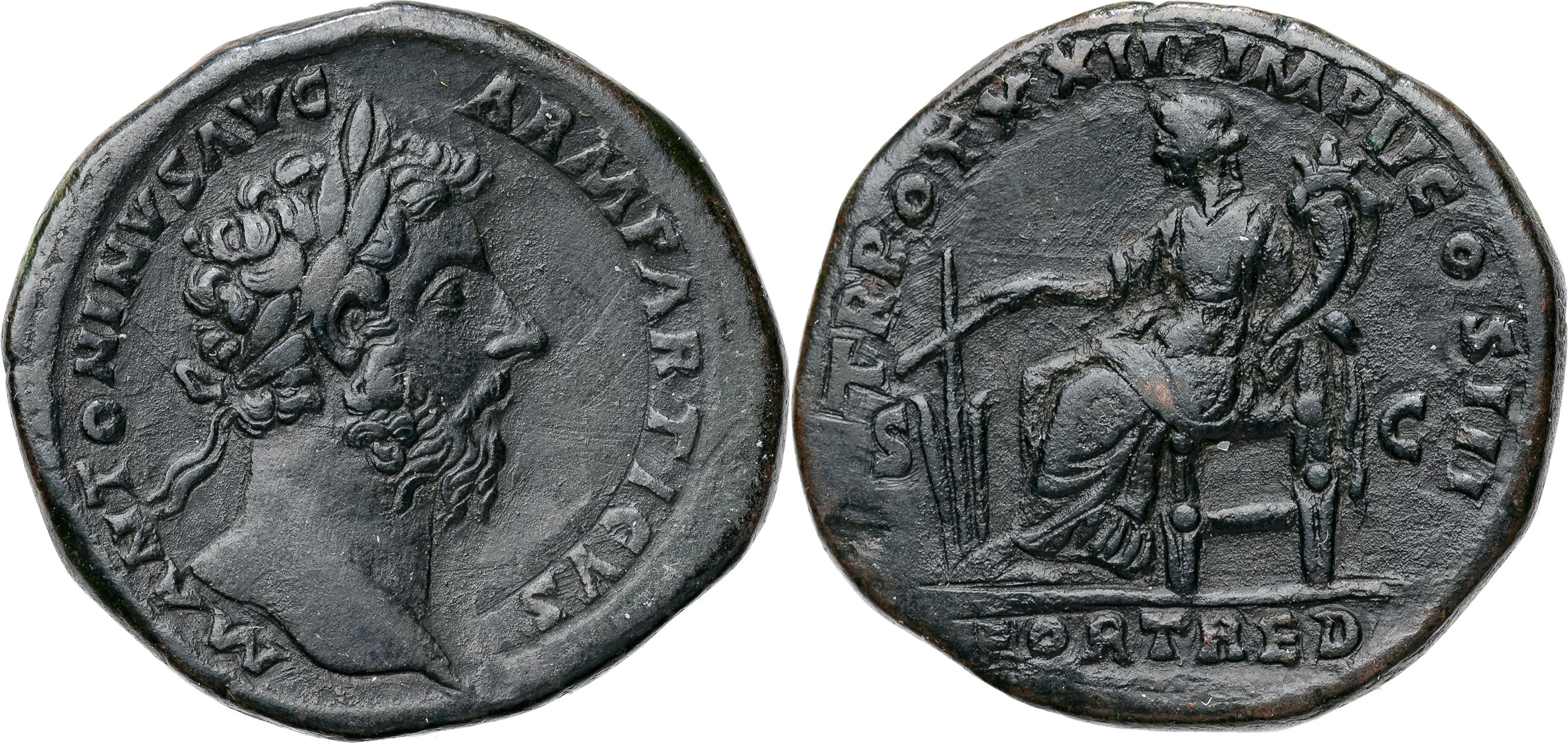 ROMERSKA MYNT / ROMAN COINS - Kejsardömet / Roman Empire. MARCUS AURELIUS