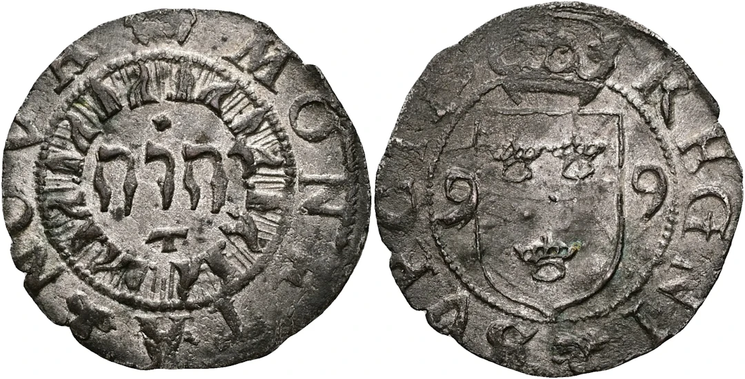 KARL, RIKSFÖRESTÅNDARE (1598-1604). 1/2 öre 1599