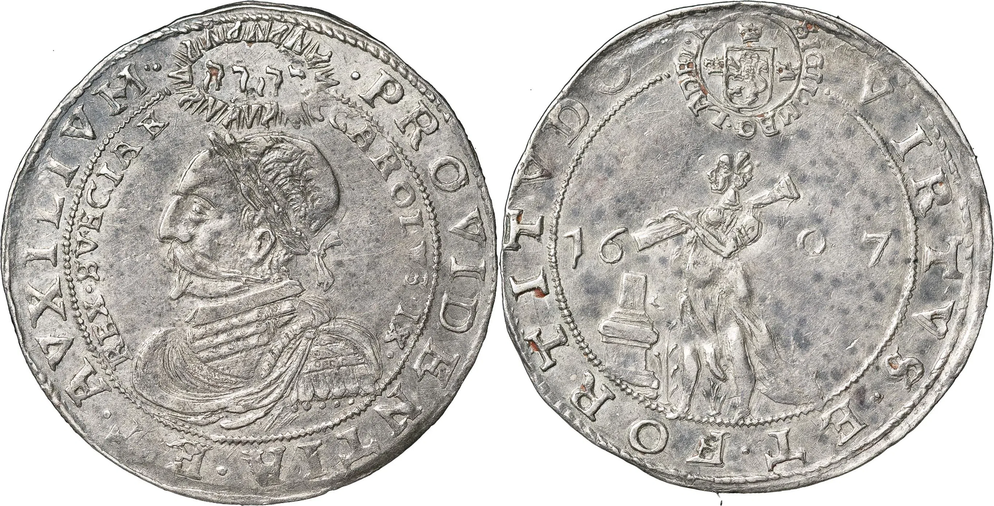 KARL IX (1604-1611). STOCKHOLM. 1/8 riksdaler 1607