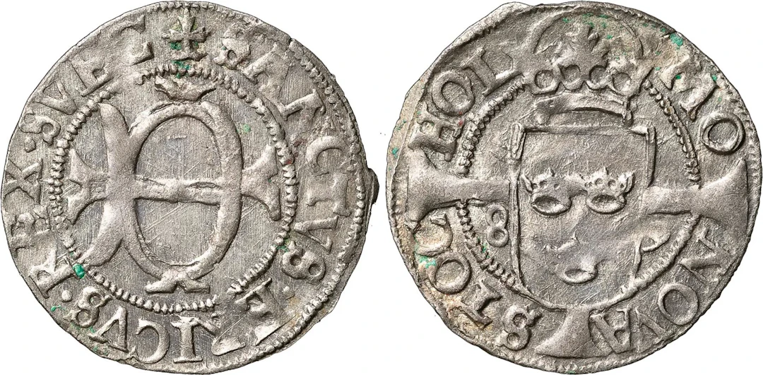 JOHAN III (1568-1592). STOCKHOLM. Örtug 1589