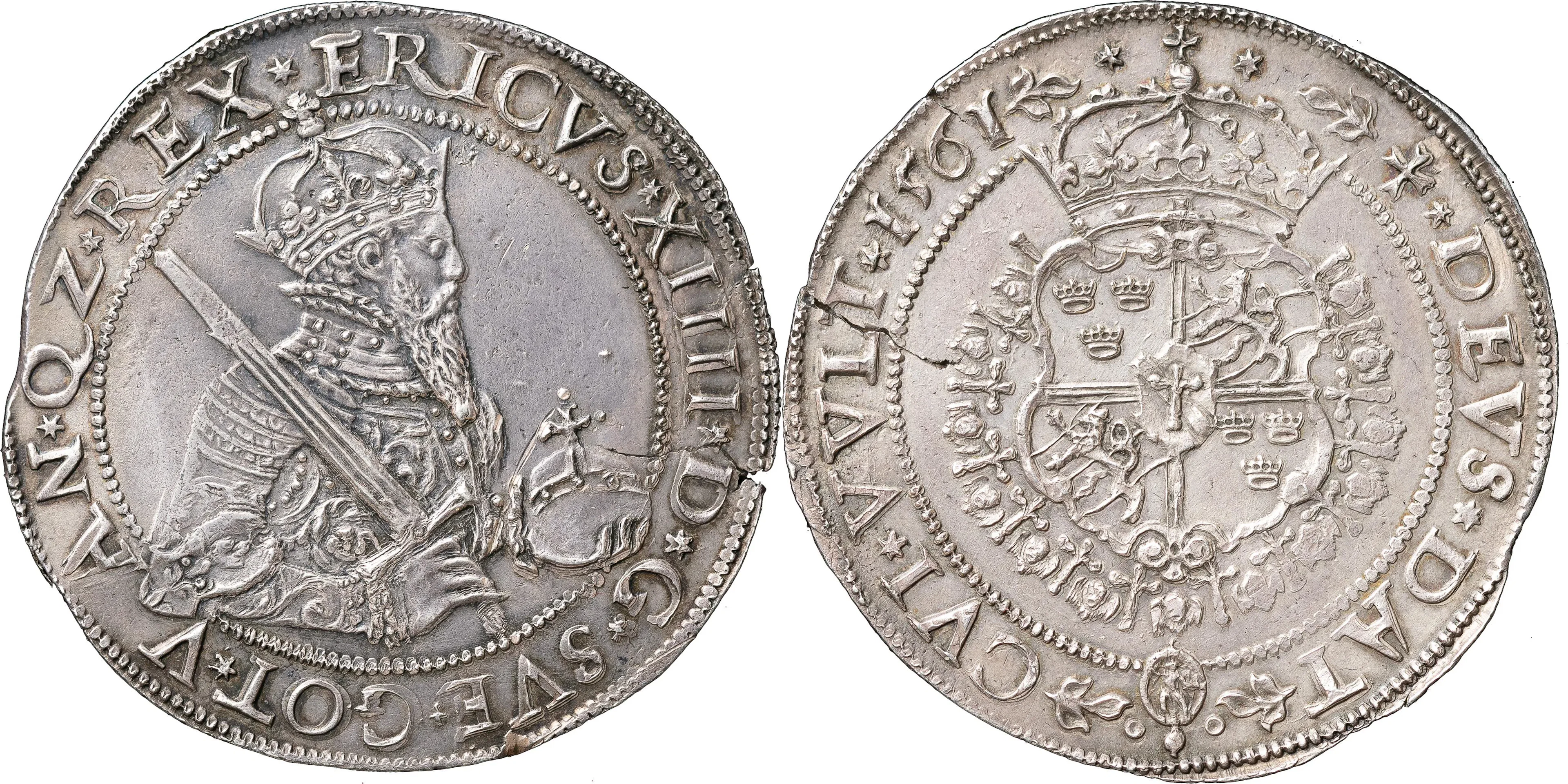 ERIK XIV (1560-1568). STOCKHOLM. Daler 1561