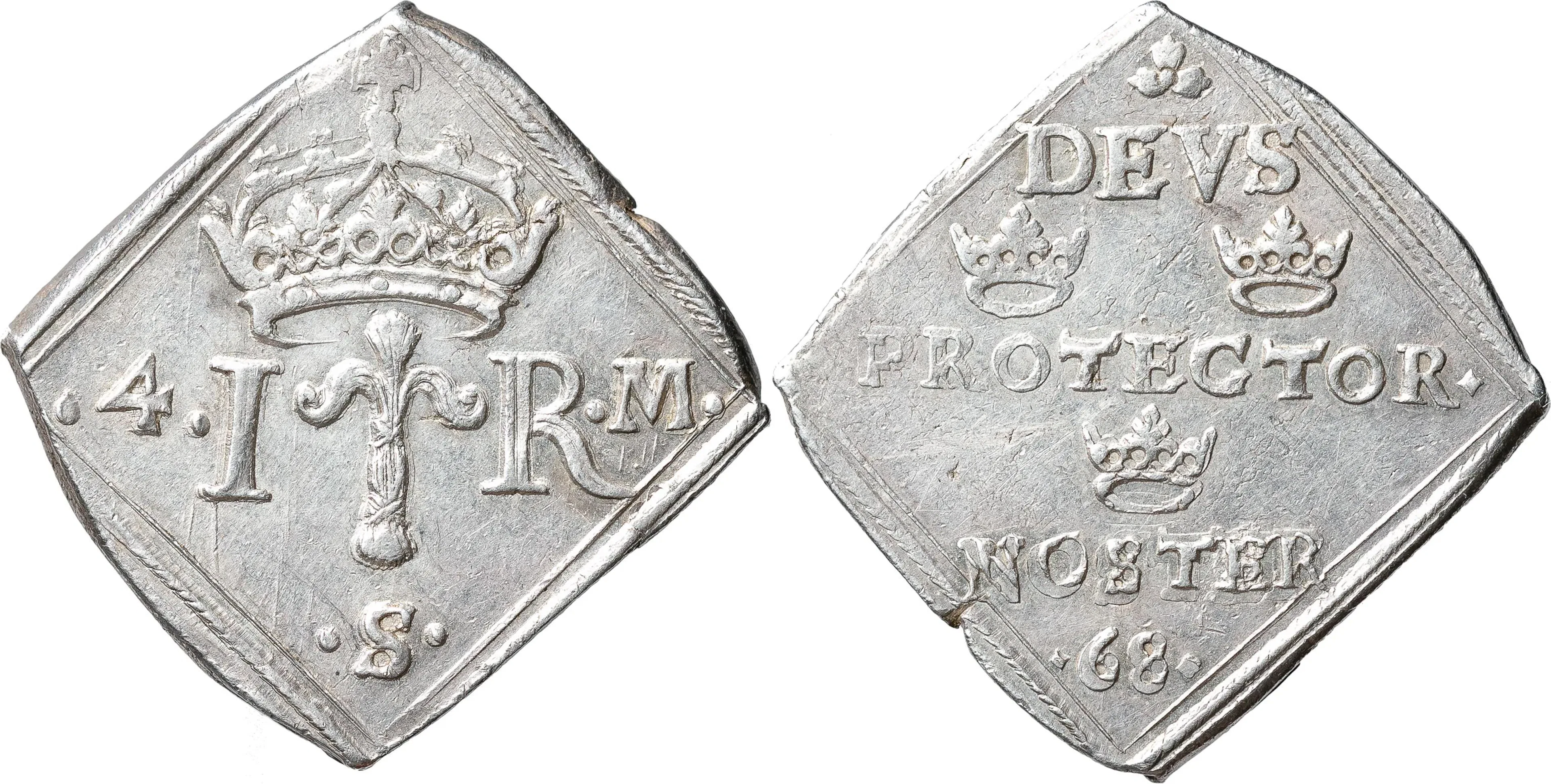 JOHAN III (1568-1592). STOCKHOLM. 4 mark 1568