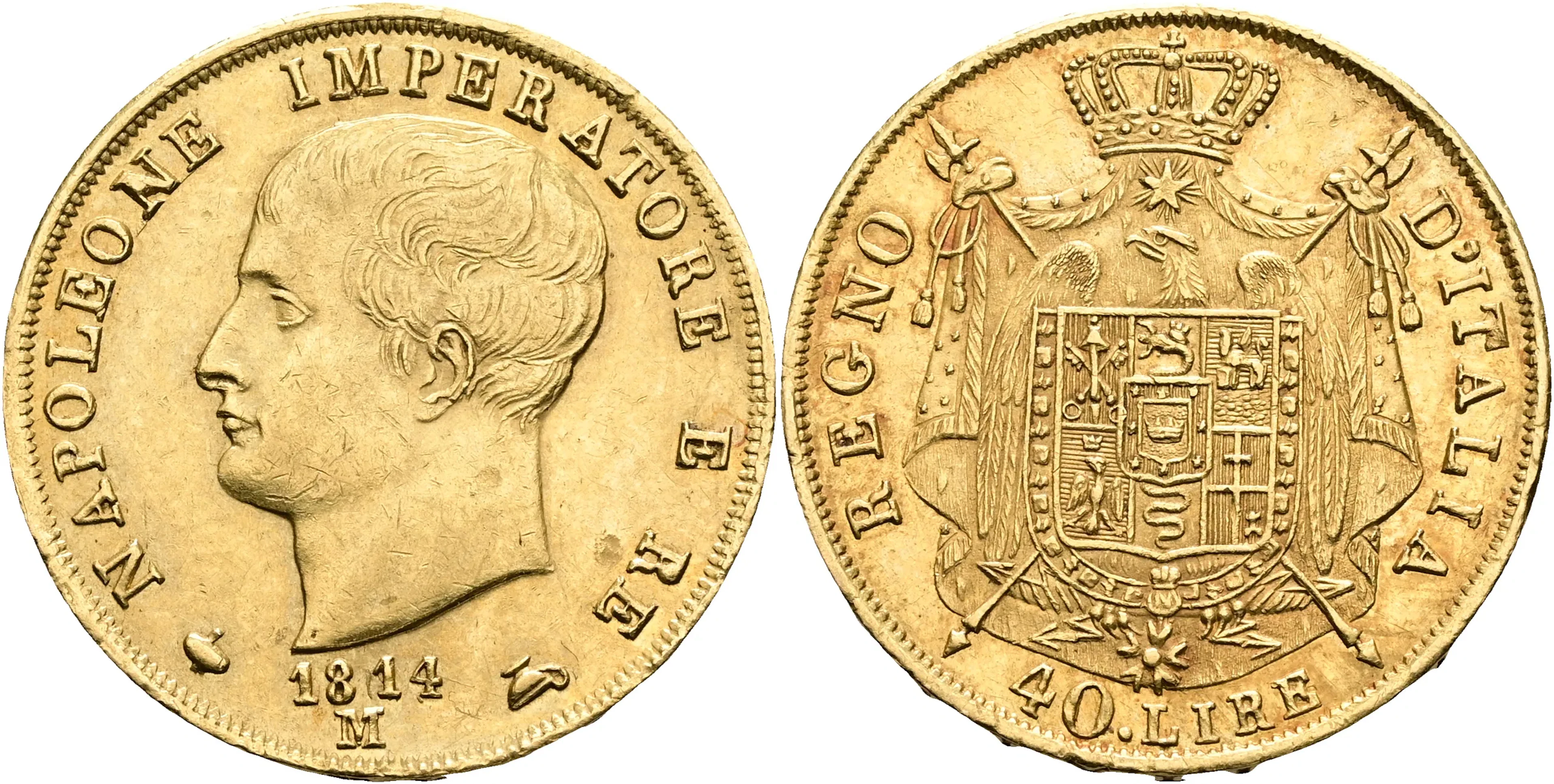 ITALIEN / ITALY. 40 lire 1814