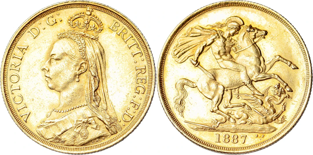 STORBRITANNIEN / GREAT BRITAIN. Victoria (1837-1901). 2 pounds 1887