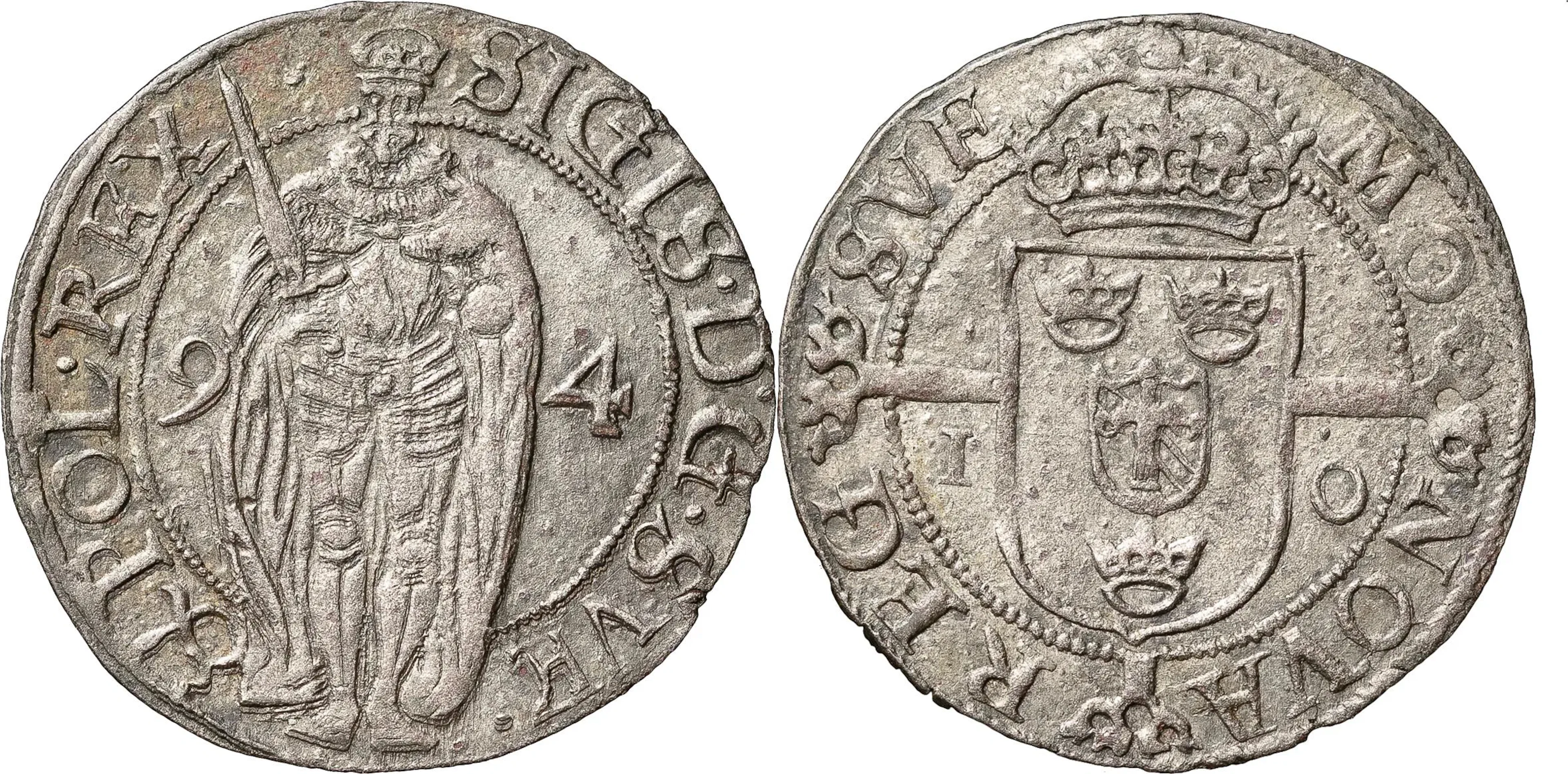 SIGISMUND (1592-1599). STOCKHOLM. Öre 1594