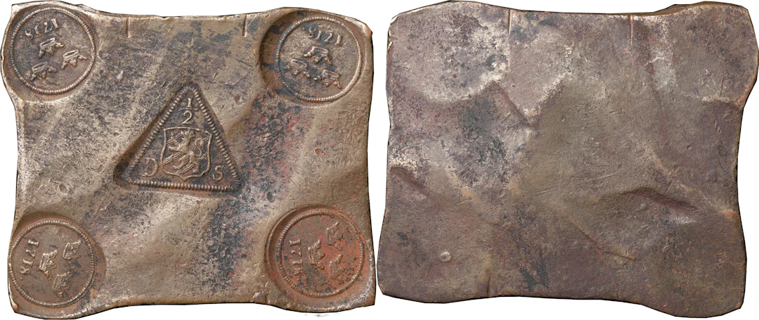 KARL XII (1697-1718). AVESTA. 1/2 daler SM 1718