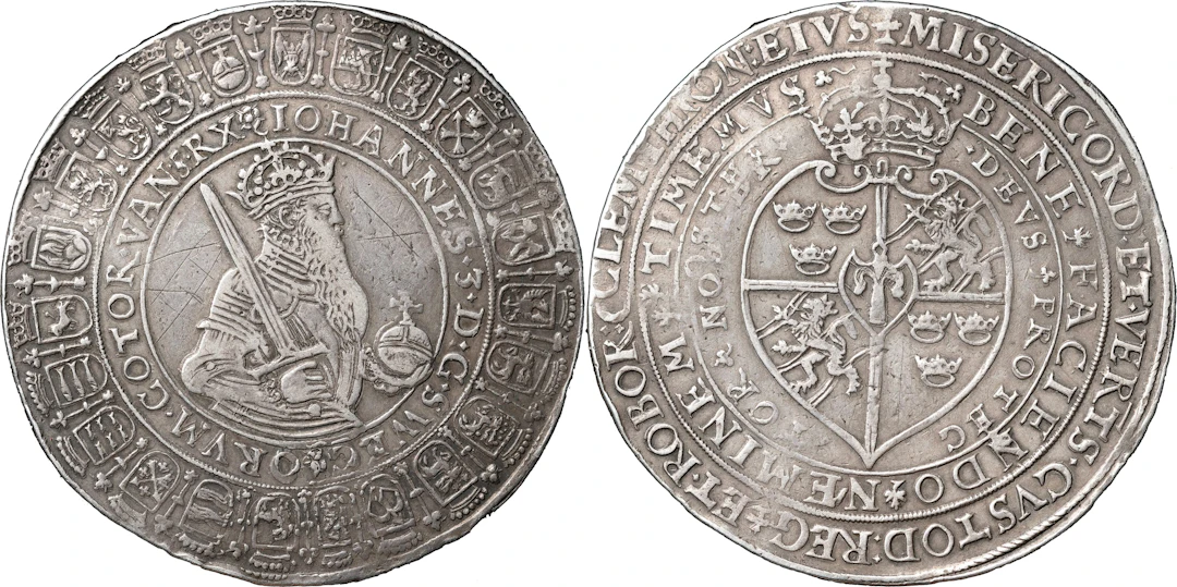 JOHAN III (1568-1592). STOCKHOLM. 2 daler utan årtal