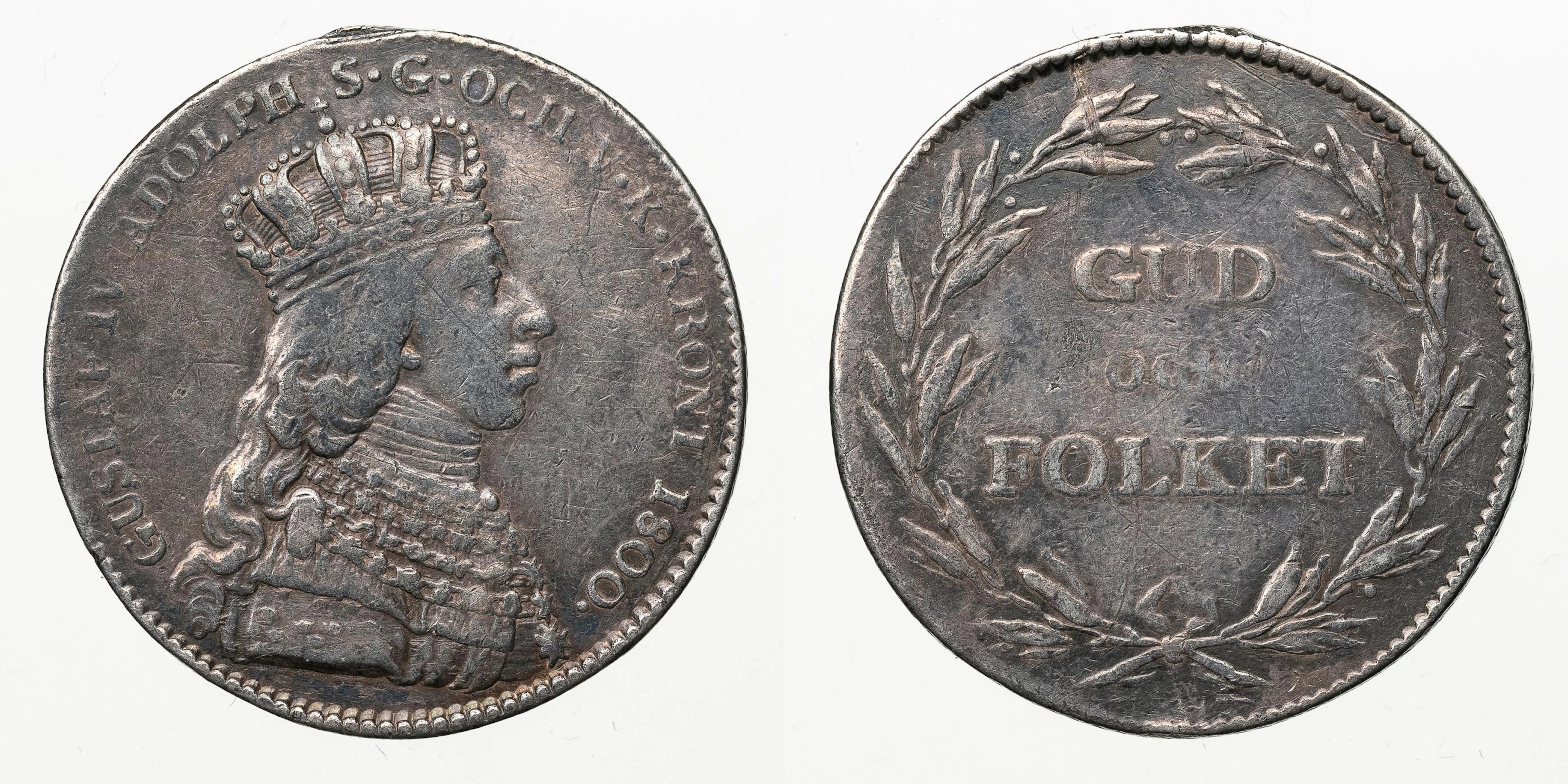 GUSTAV IV ADOLF (1792-1809). 1/3 riksdaler 1800