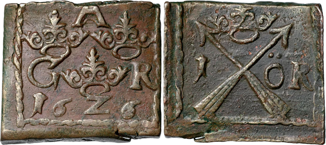GUSTAV II ADOLF (1611-1632). SÄTER. Öre 1626