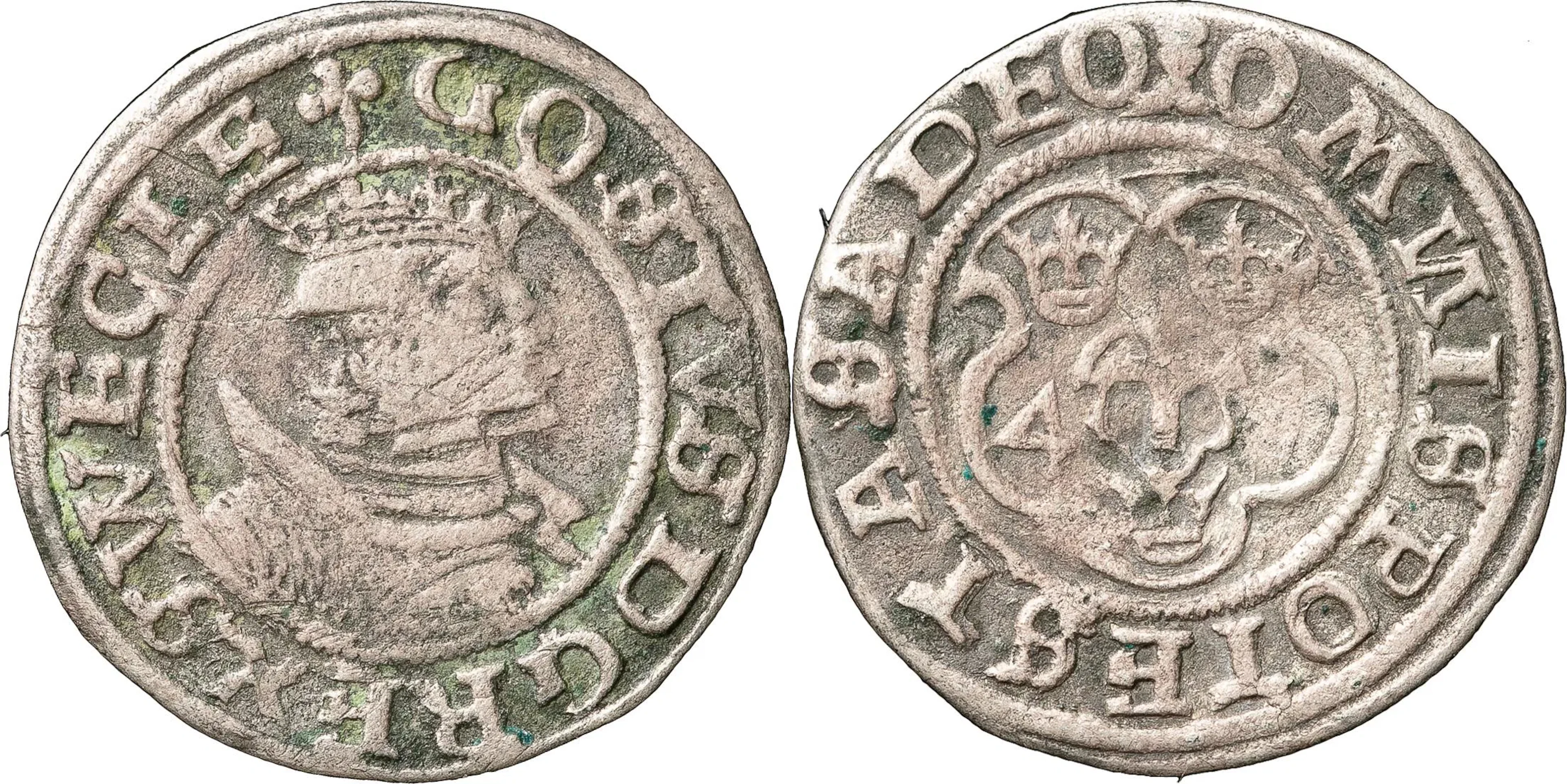 GUSTAV I (1523-1560). SVARTSJÖ. 2 öre 1541