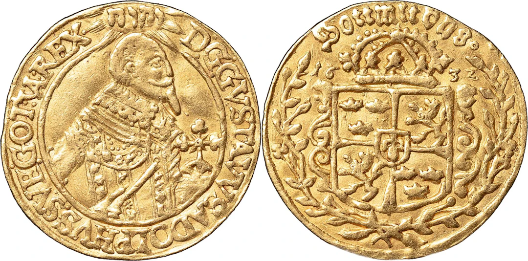 GUSTAV II ADOLF (1611-1632). WÜRZBURG. Dukat 1632