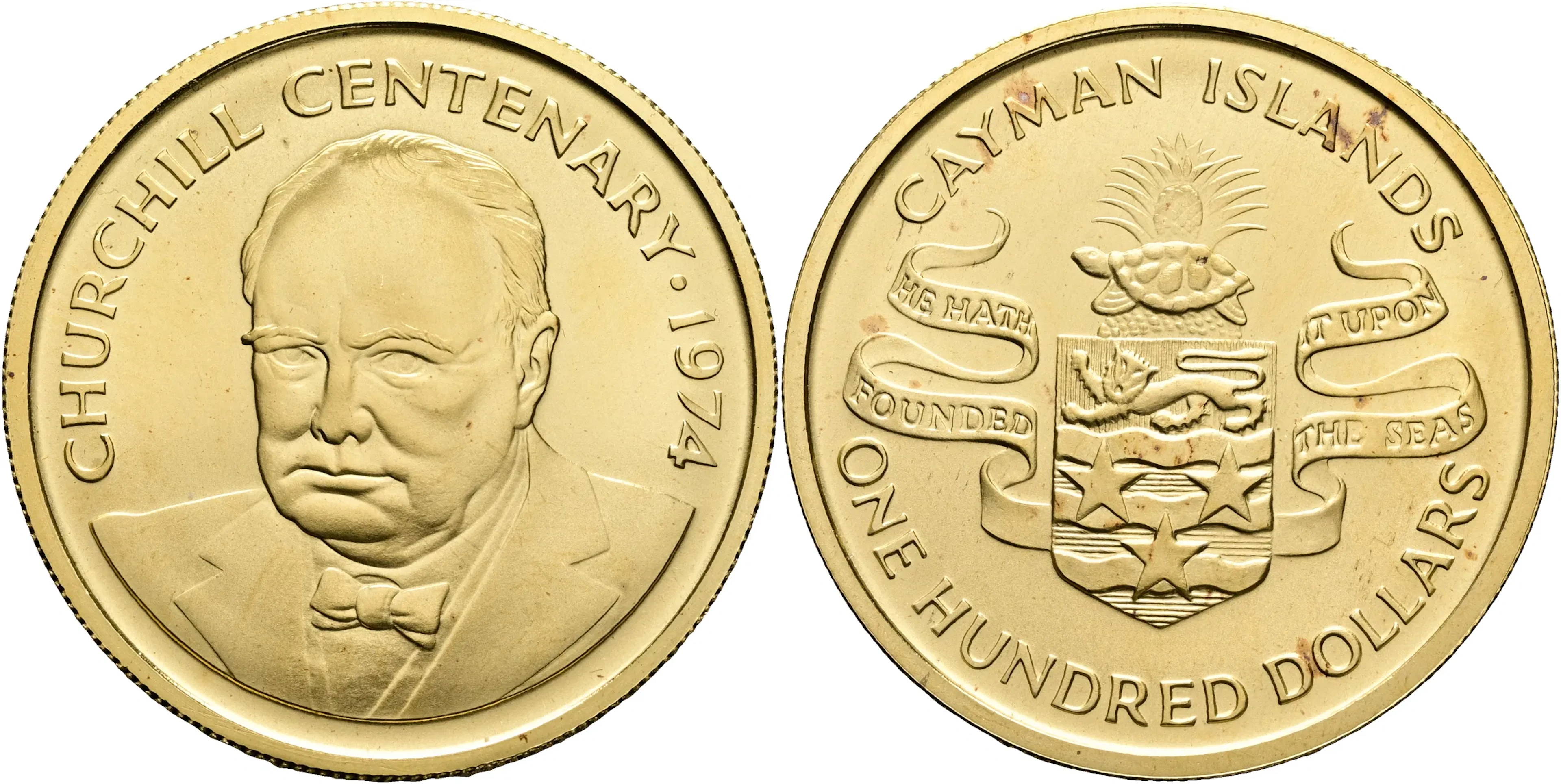 CAYMANÖARNA / CAYMAN ISLANDS. 100 dollars 1974