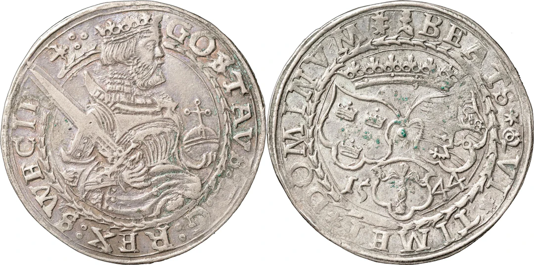 GUSTAV I (1523-1560). SVARTSJÖ. Mark 1544