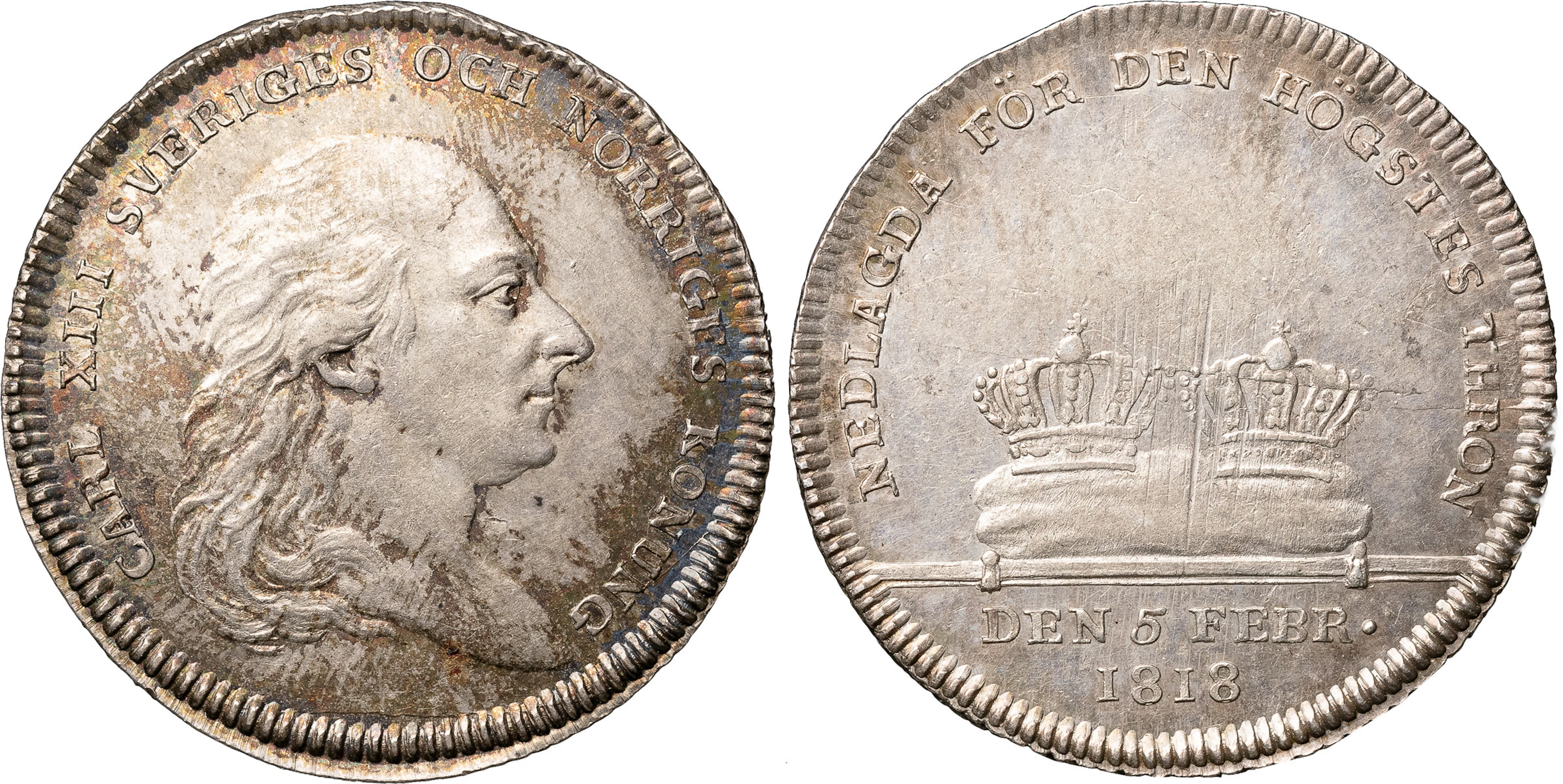 KARL XIII (1809-1818). STOCKHOLM. 1/3 riksdaler 1818