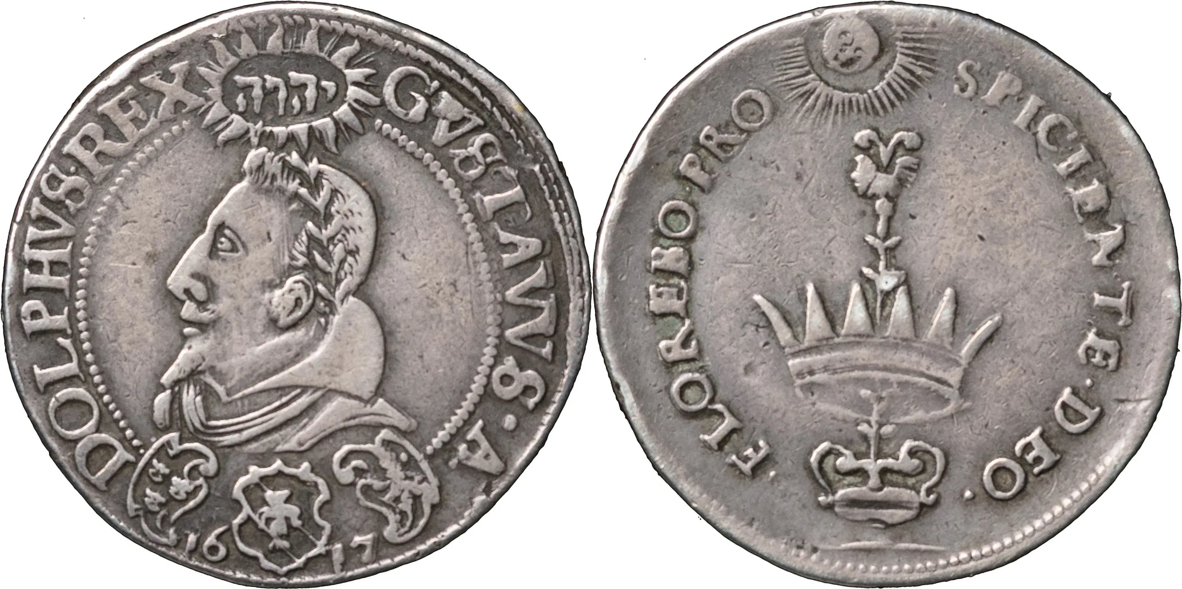 GUSTAV II ADOLF (1611-1632). STOCKHOLM. Riksdaler 1617