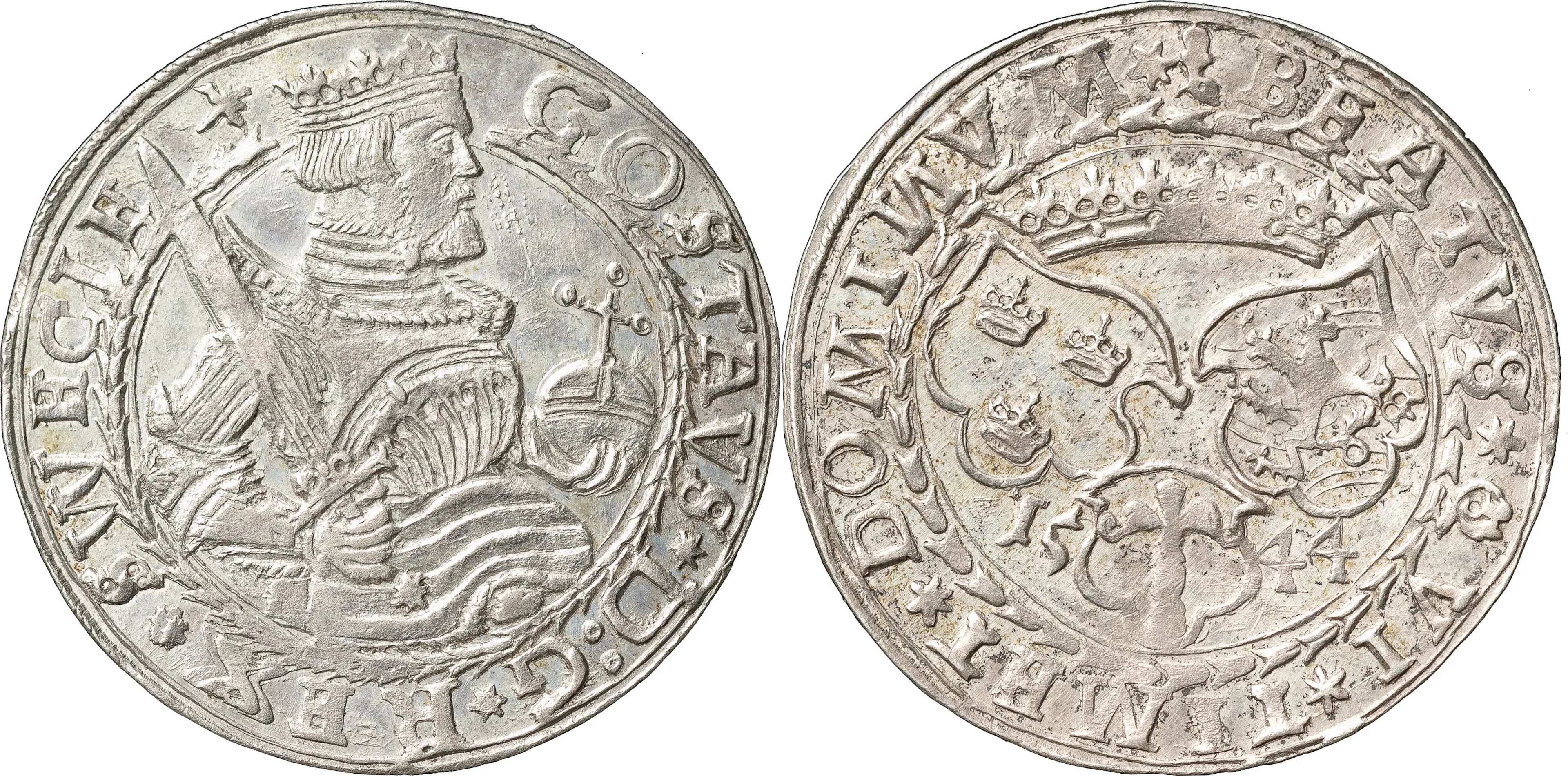 GUSTAV I (1523-1560). SVARTSJÖ. Mark 1544