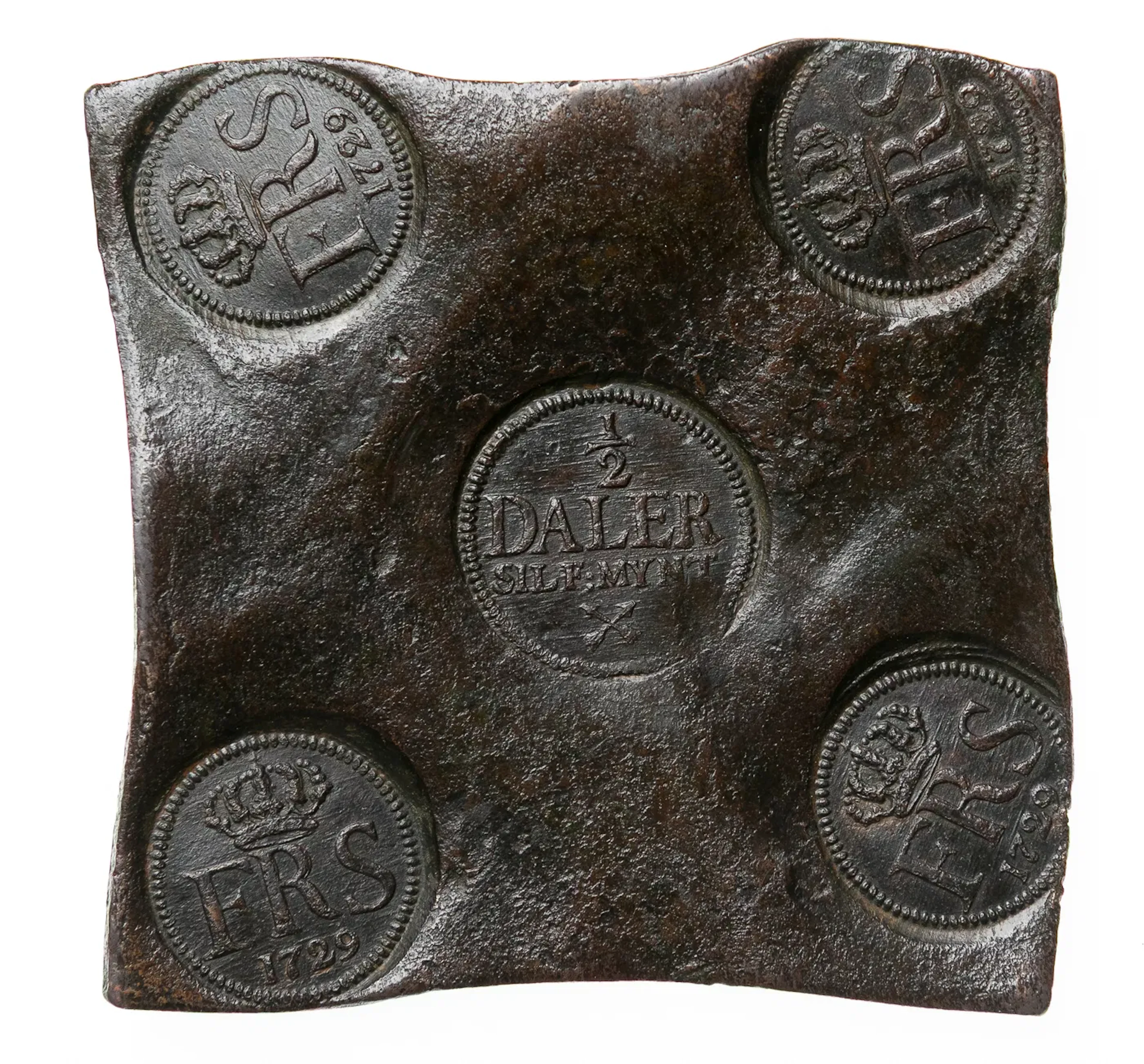 FREDRIK (1720-1751). 1/2 daler SM 1729