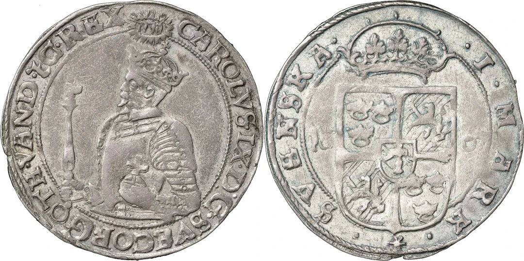 KARL IX (1604-1611). STOCKHOLM. Mark 1607