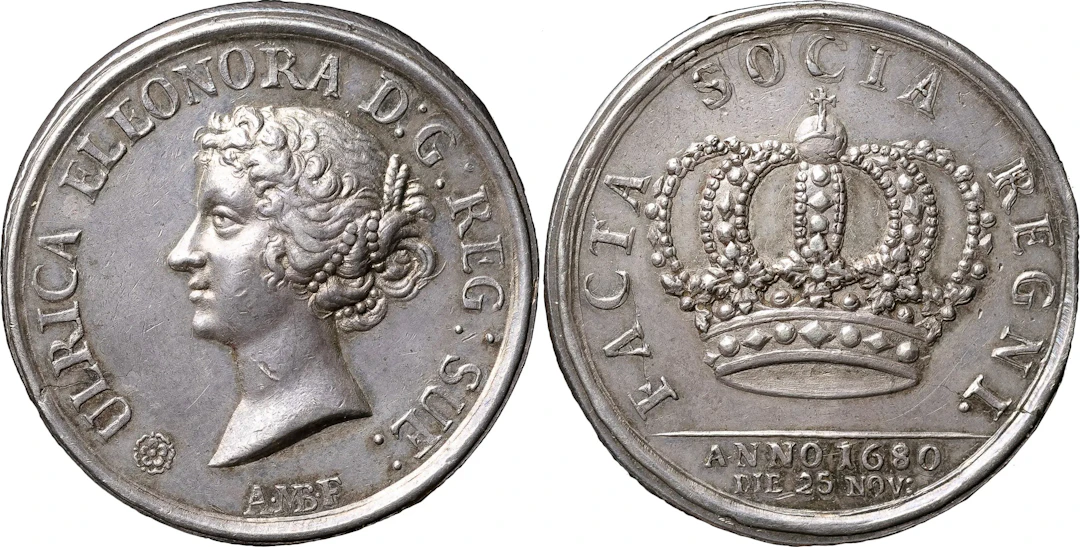 KARL XI (1660-1697). Drottning Ulrika Eleonoras kröning 1680