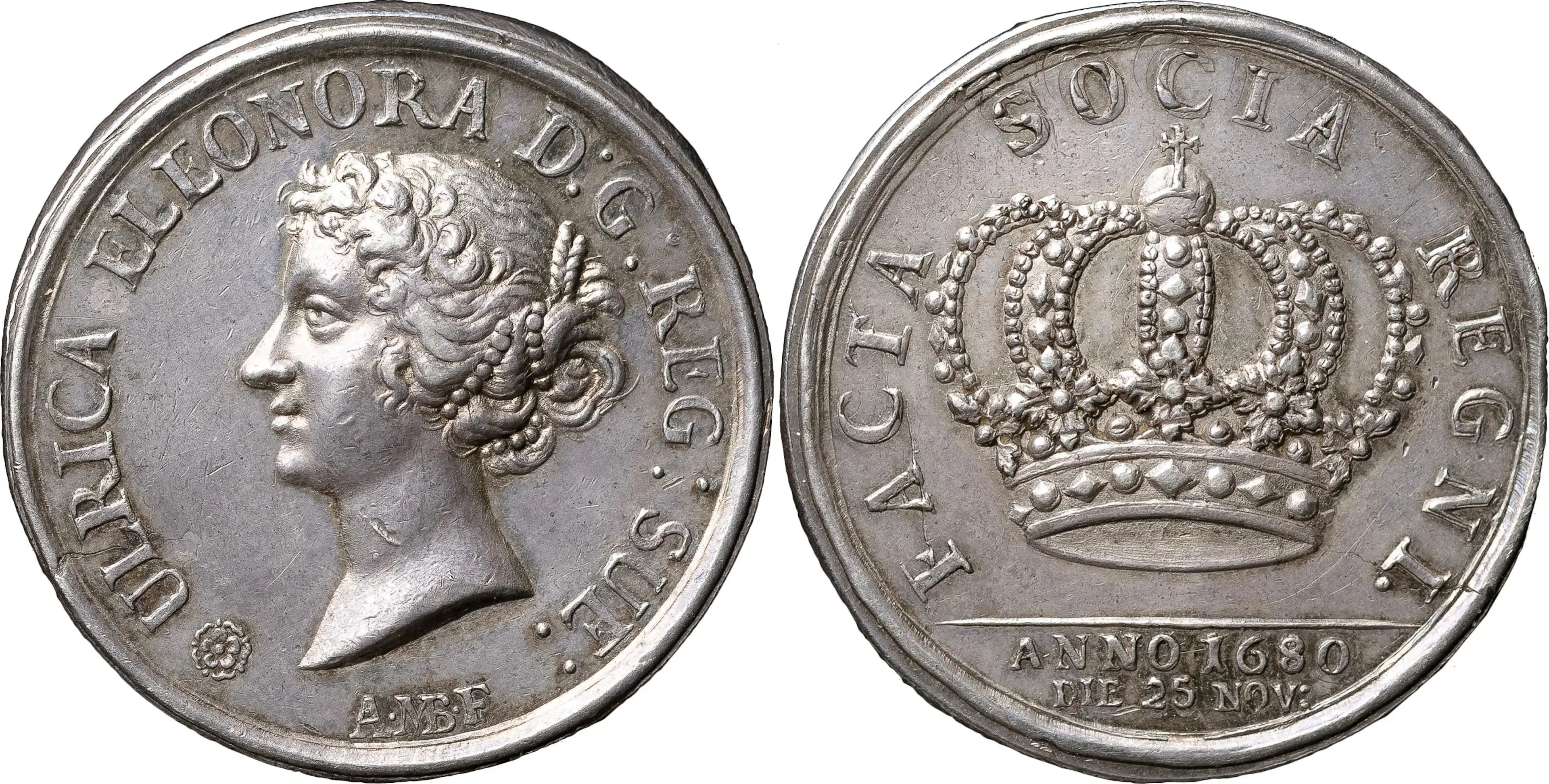 KARL XI (1660-1697). Drottning Ulrika Eleonoras kröning 1680