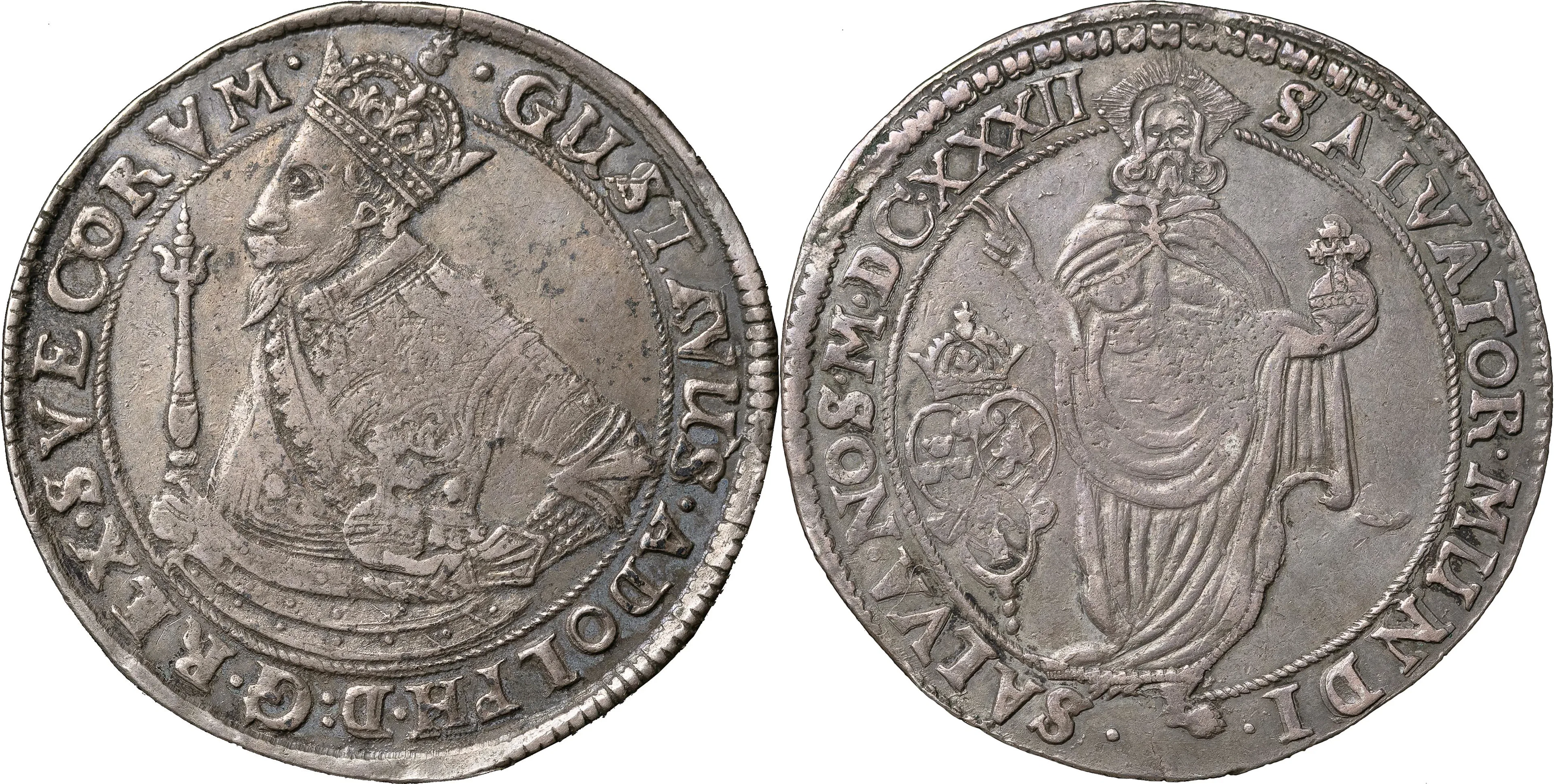 GUSTAV II ADOLF (1611-1632). STOCKHOLM. Riksdaler 1632