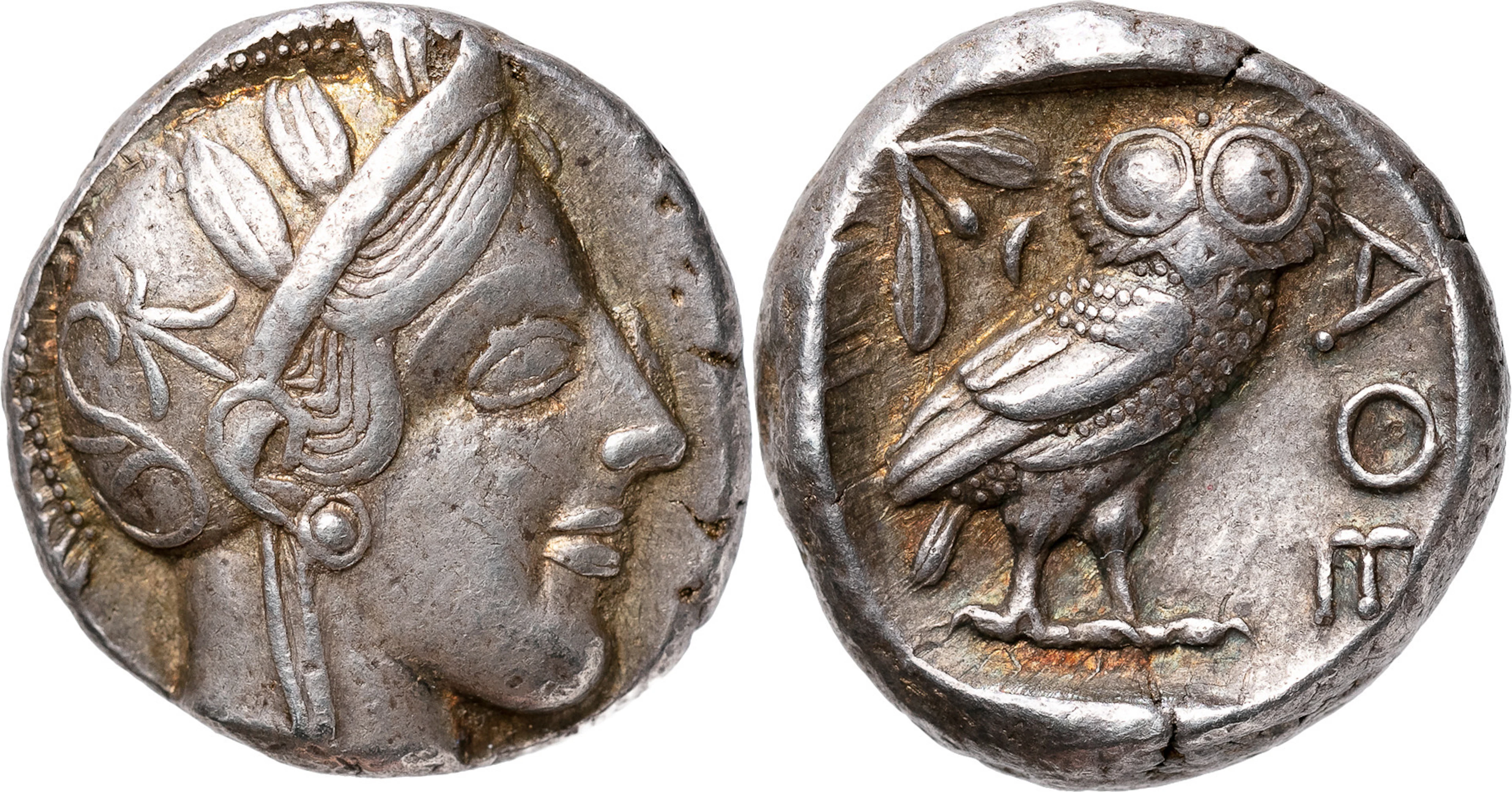 GREKISKA MYNT / GREEK COINS. ATTICA. ATHENS (449-413 B.C.). AR tetradrachm