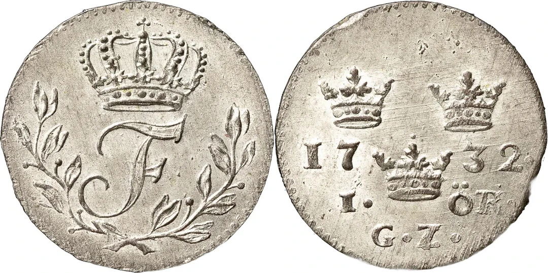 FREDRIK (1720-1751). STOCKHOLM. Öre 1732