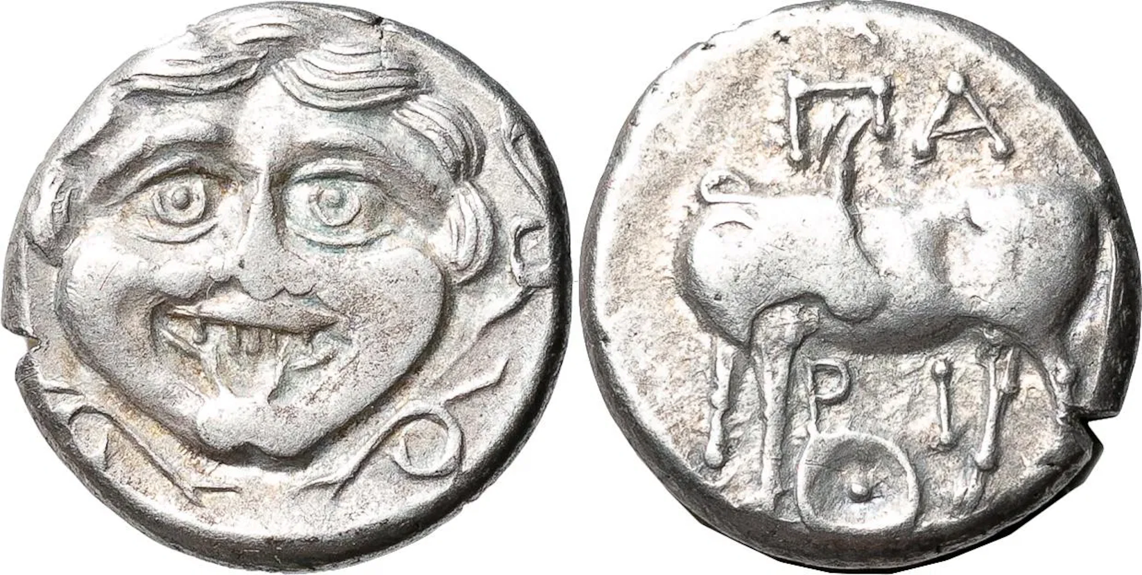 MYSIA. PARION. (350-300 B.C.). AR hemidrachm