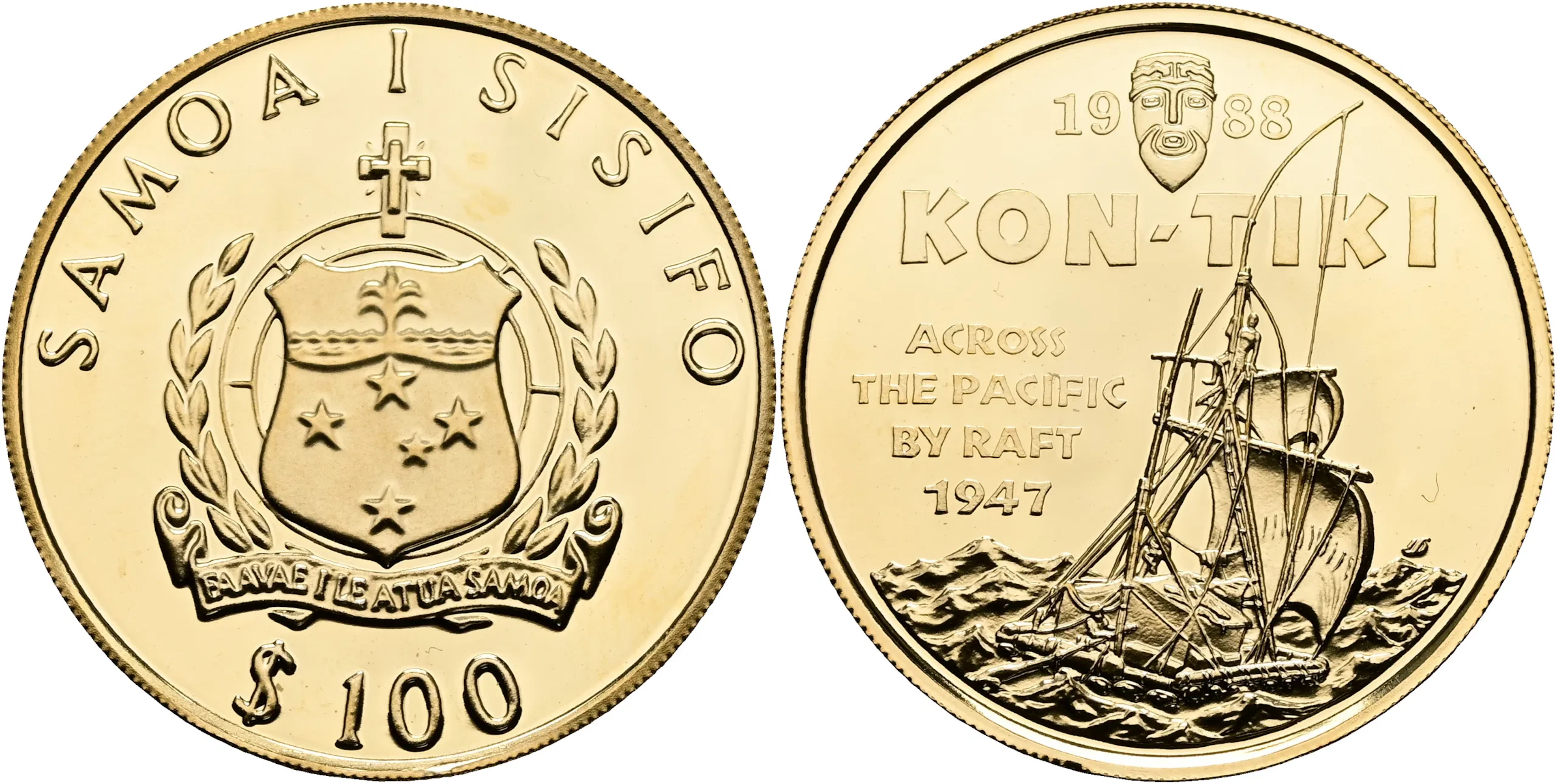 SAMOA. 100 dollars 1988
