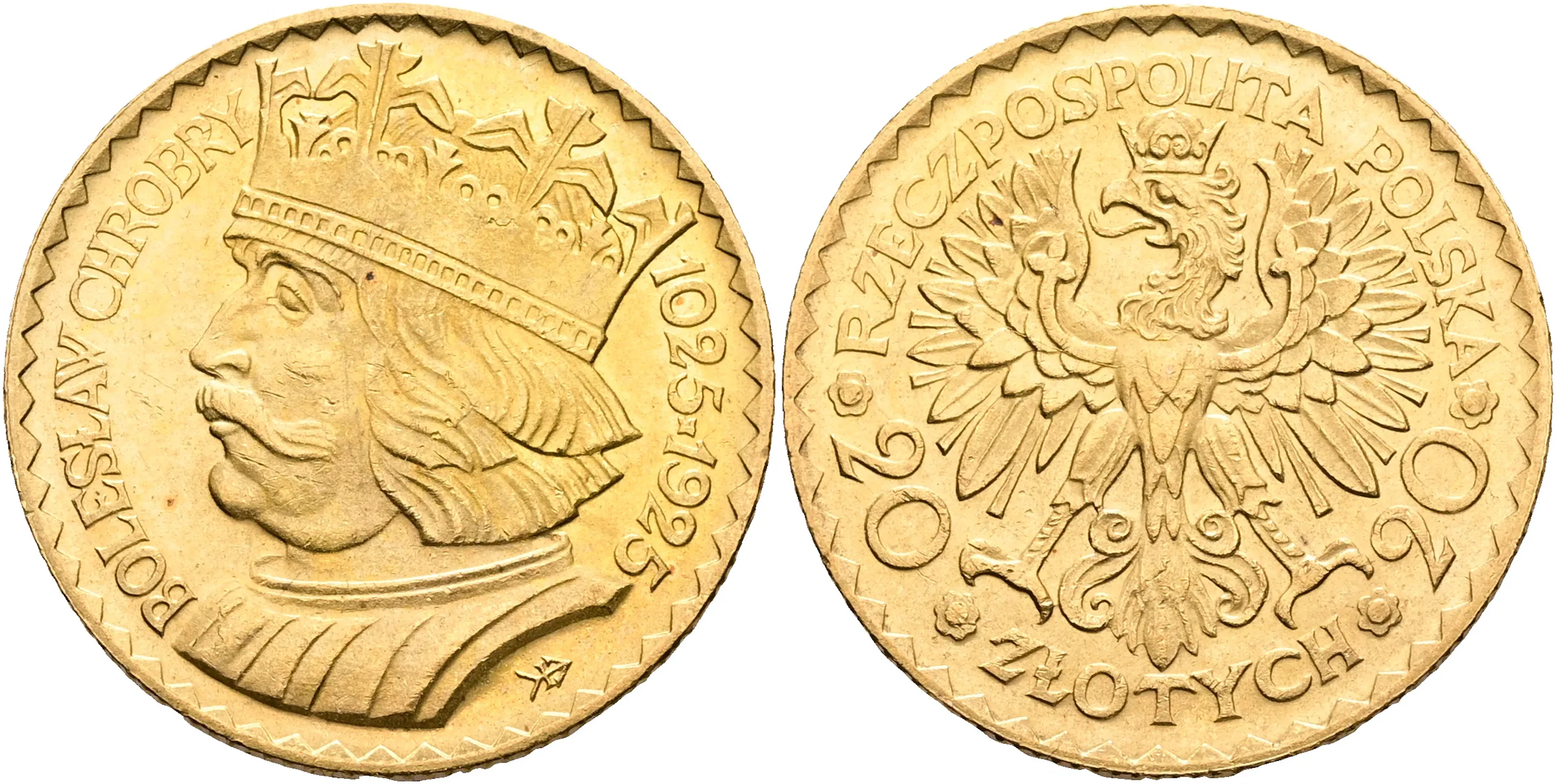 POLEN / POLAND. 20 zlotych 1925