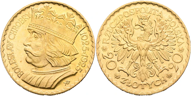 POLEN / POLAND. 20 zlotych 1925