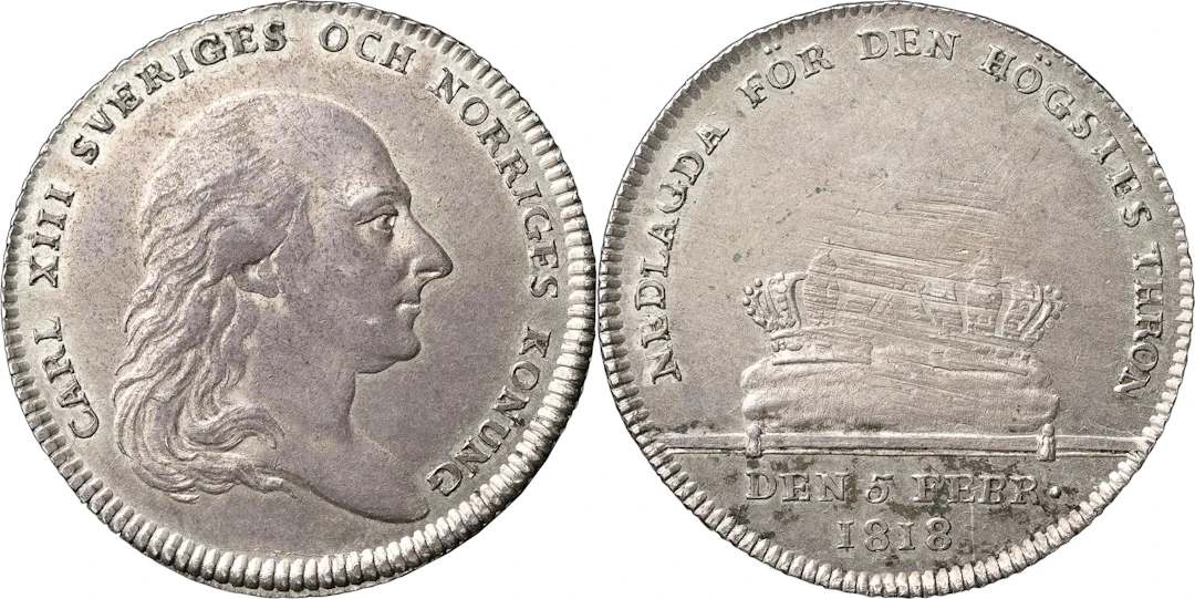 KARL XIII (1809-1818). STOCKHOLM. 1/3 riksdaler 1818