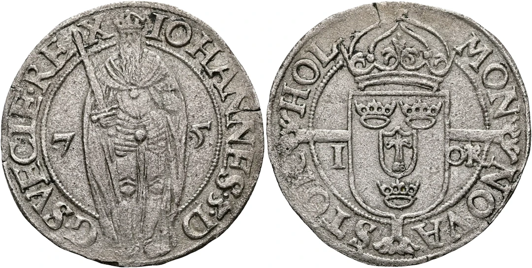 JOHAN III (1568-1592). Öre 1575