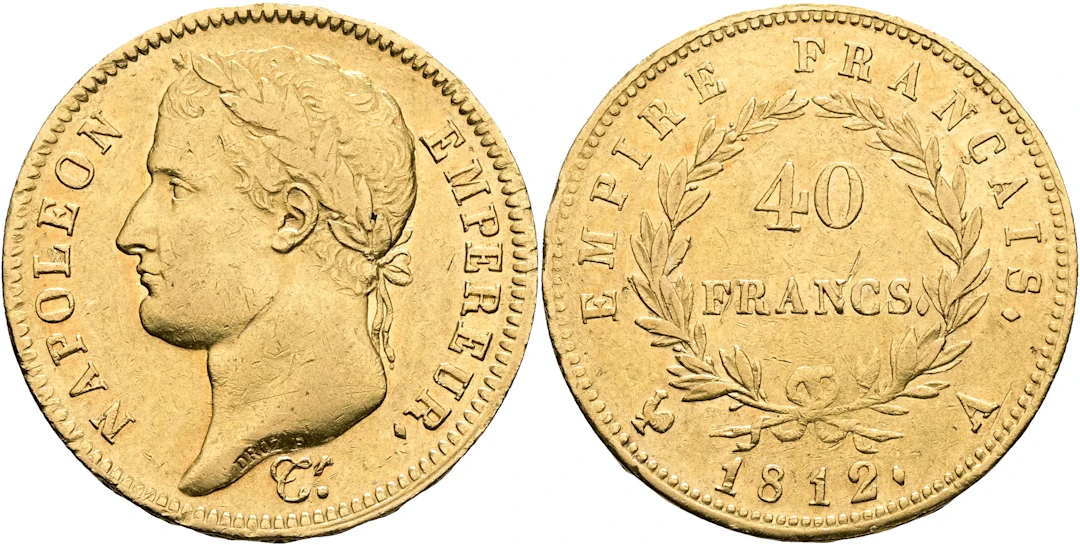 FRANKRIKE / FRANCE. 40 francs 1812